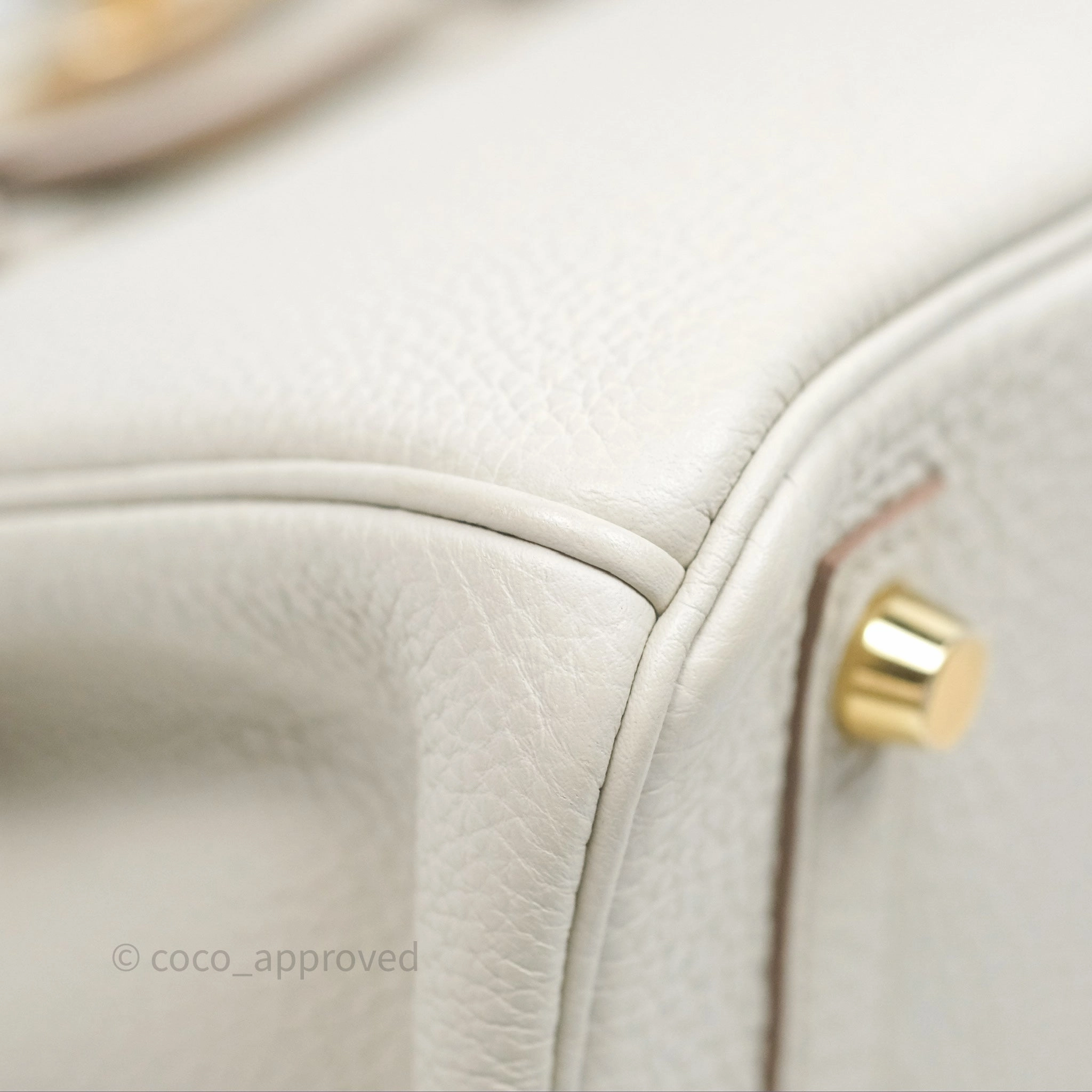 - DM/Email To Purchase - Herms Birkin 25 Retourne Beton Togo Gold Hardware