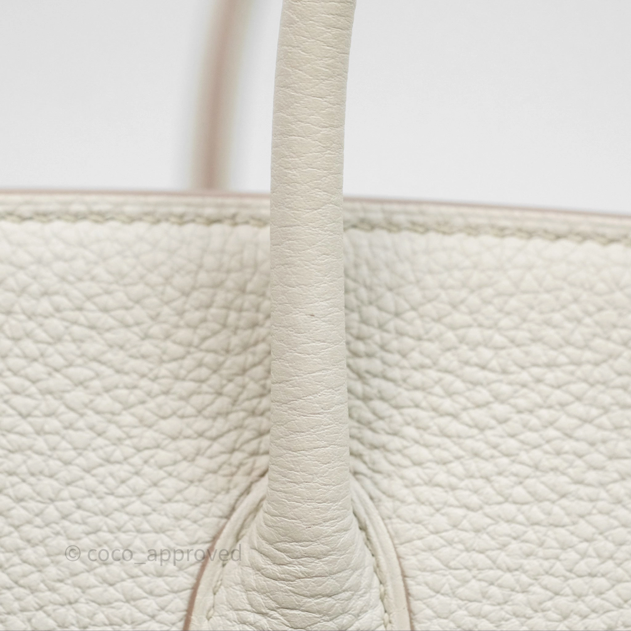 - DM/Email To Purchase - Herms Birkin 25 Retourne Beton Togo Gold Hardware