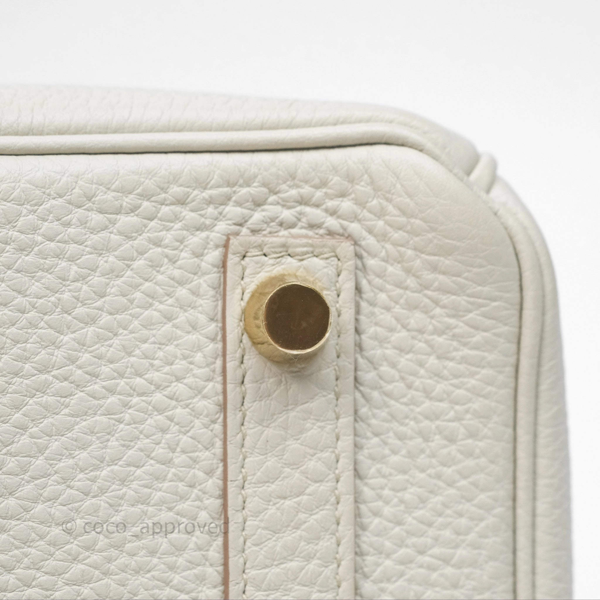 - DM/Email To Purchase - Herms Birkin 25 Retourne Beton Togo Gold Hardware
