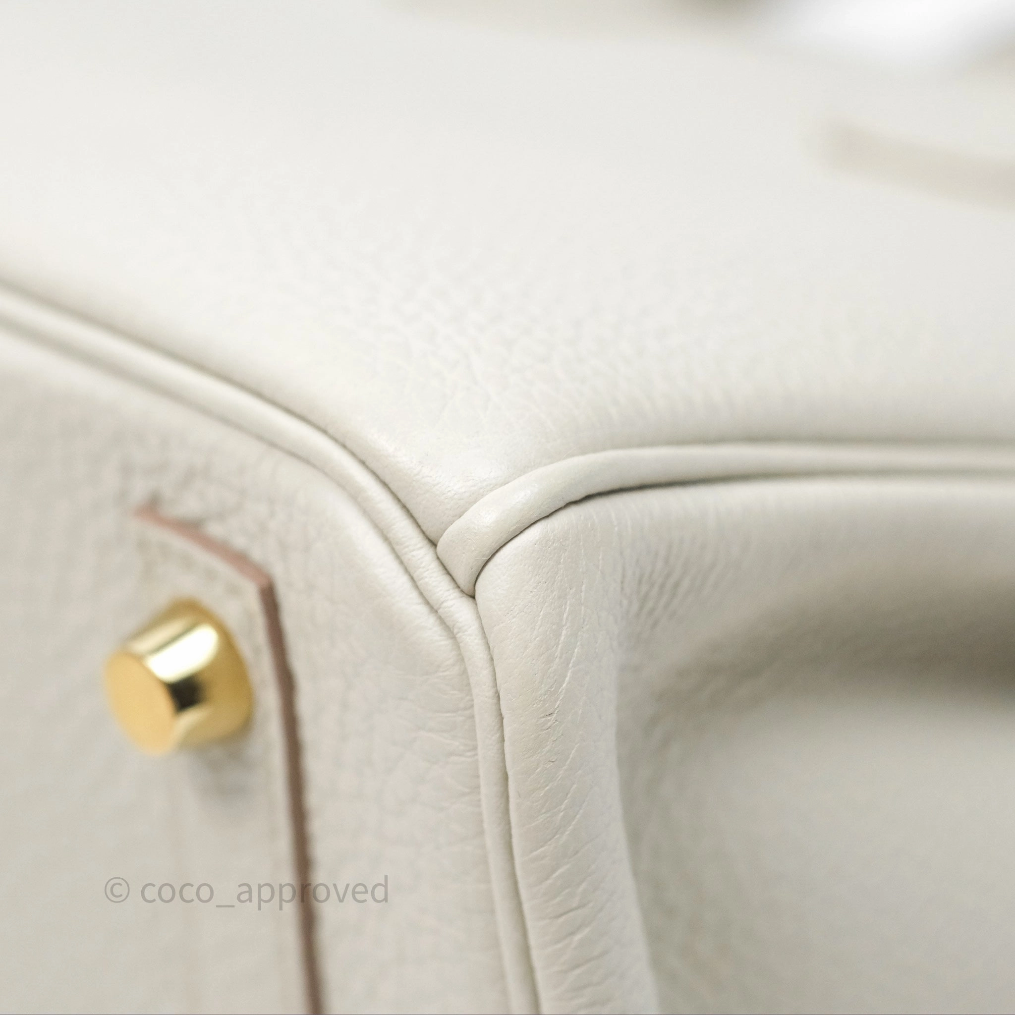 - DM/Email To Purchase - Herms Birkin 25 Retourne Beton Togo Gold Hardware