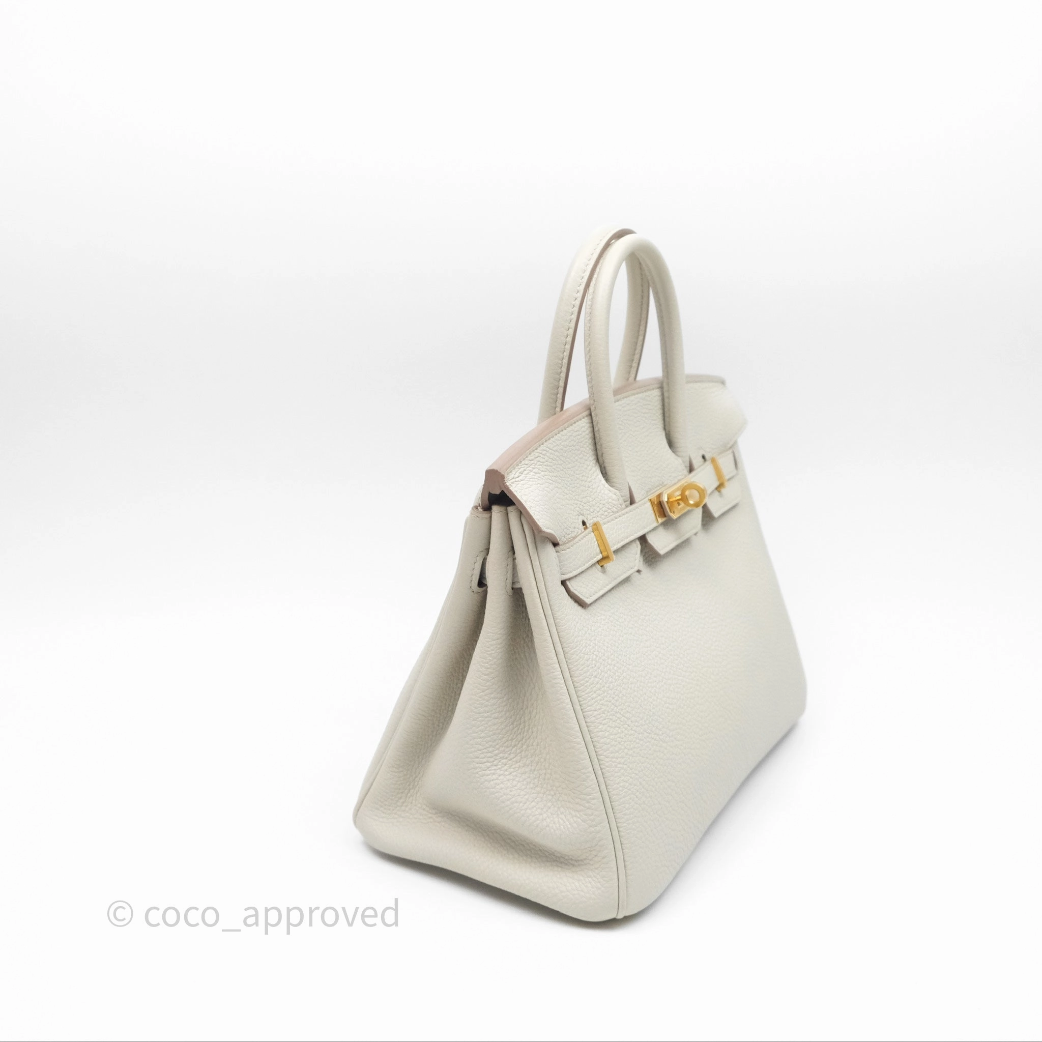 - DM/Email To Purchase - Herms Birkin 25 Retourne Beton Togo Gold Hardware