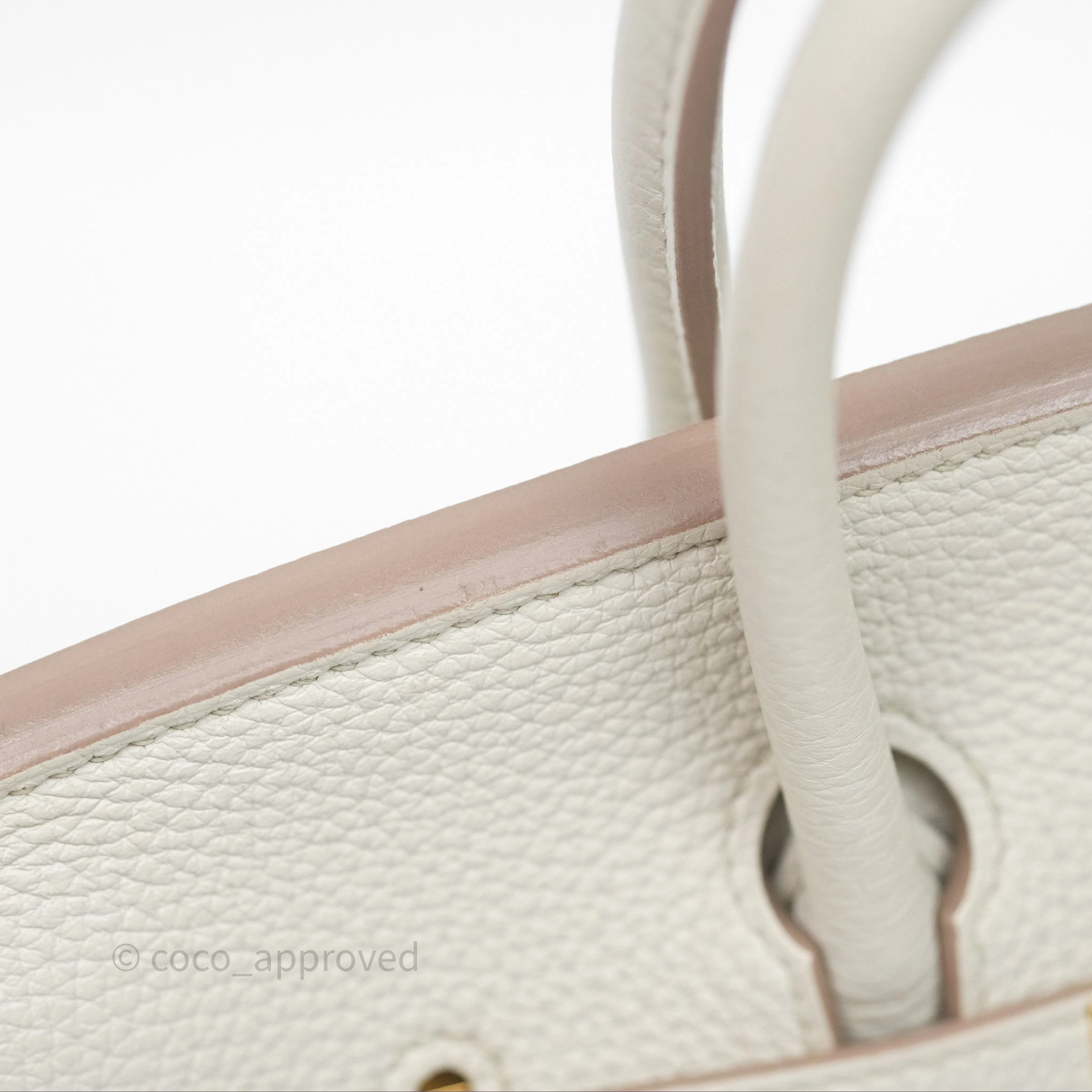 - DM/Email To Purchase - Herms Birkin 25 Retourne Beton Togo Gold Hardware