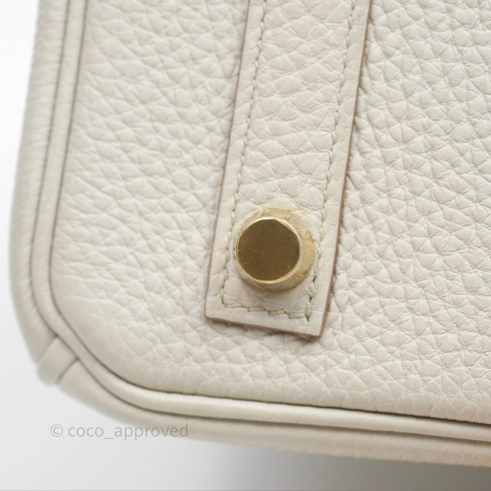 - DM/Email To Purchase - Herms Birkin 25 Retourne Beton Togo Gold Hardware