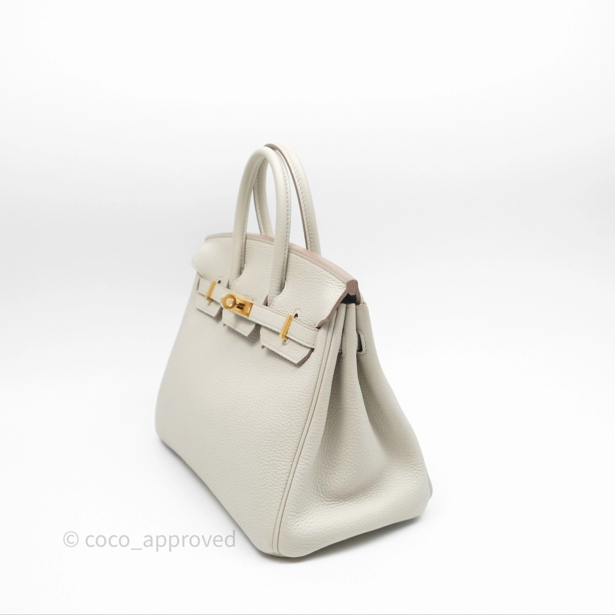 - DM/Email To Purchase - Herms Birkin 25 Retourne Beton Togo Gold Hardware