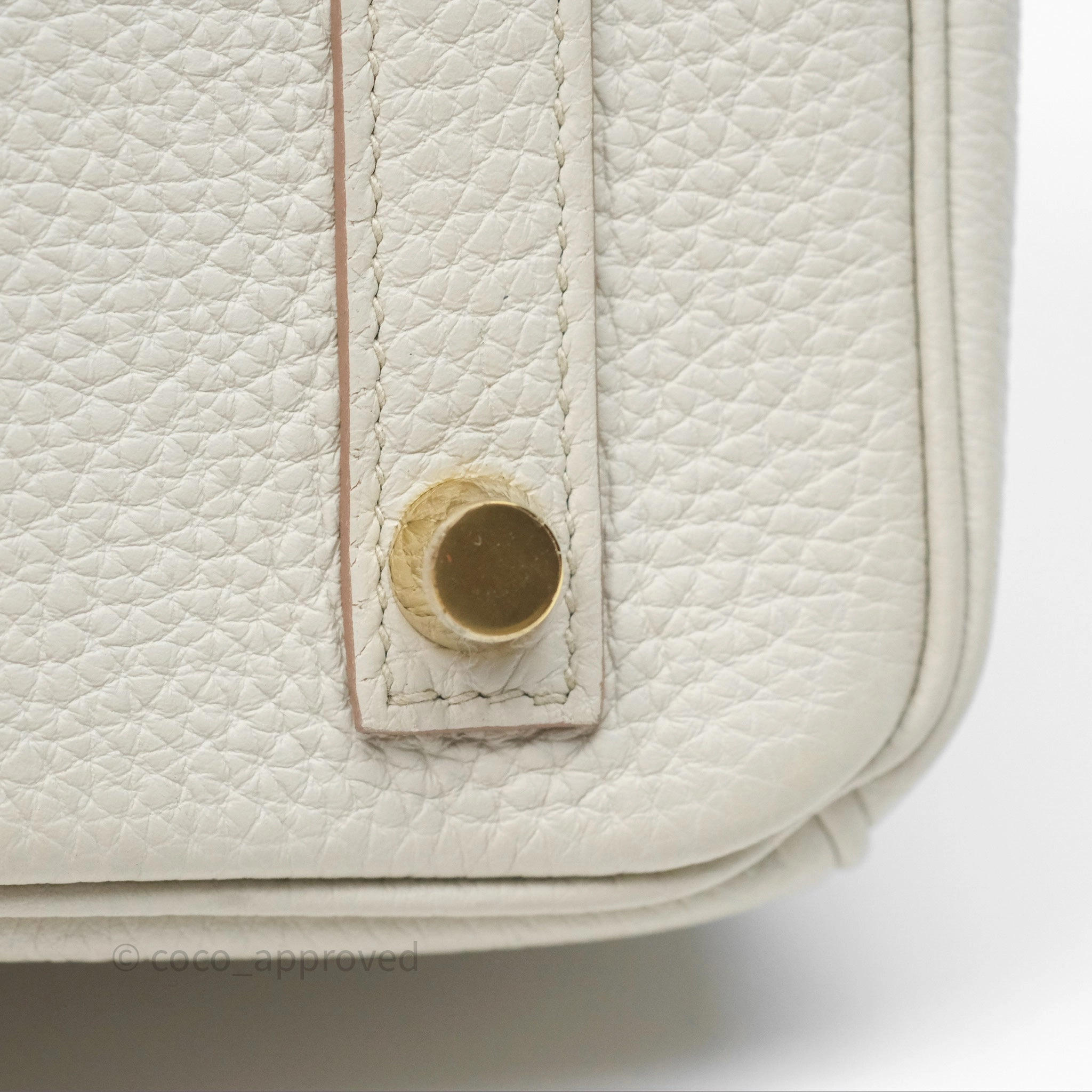 - DM/Email To Purchase - Herms Birkin 25 Retourne Beton Togo Gold Hardware
