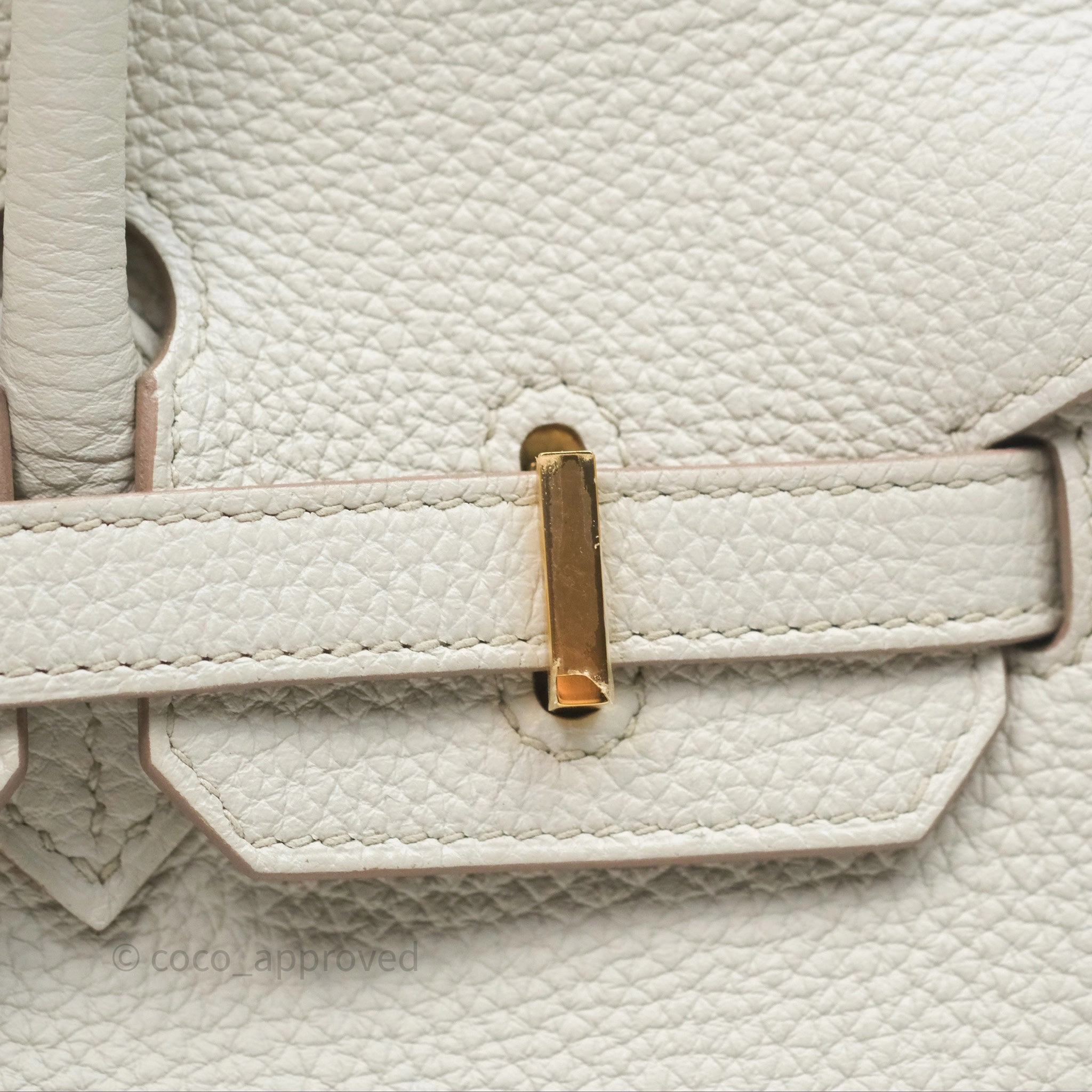 - DM/Email To Purchase - Herms Birkin 25 Retourne Beton Togo Gold Hardware
