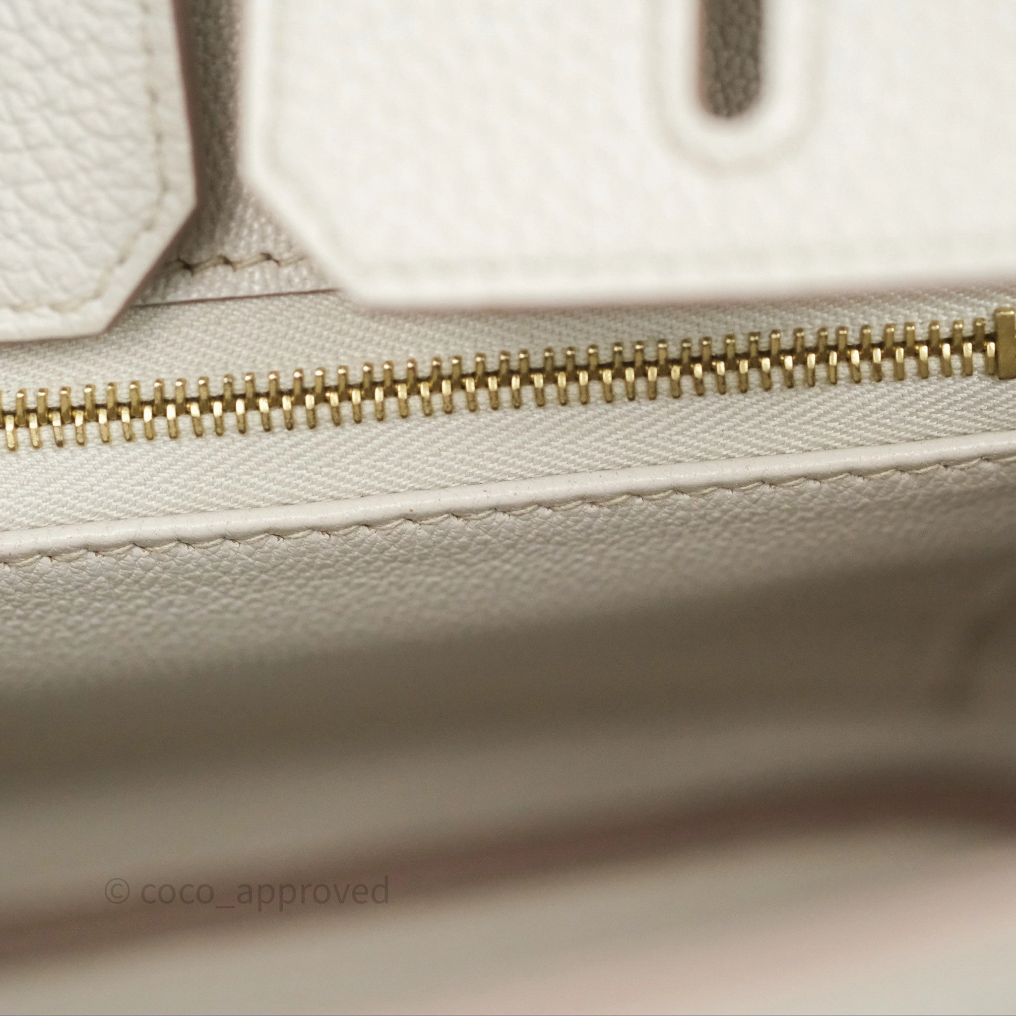 - DM/Email To Purchase - Herms Birkin 25 Retourne Beton Togo Gold Hardware