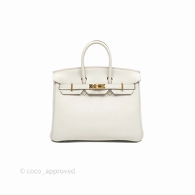 - DM/Email To Purchase - Herms Birkin 25 Retourne Beton Togo Gold Hardware