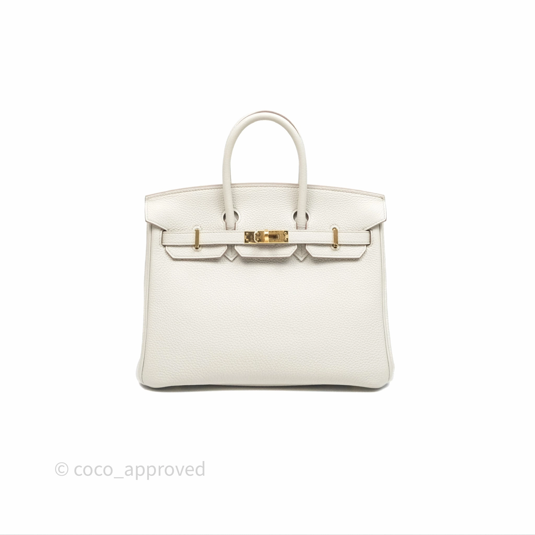 - DM/Email To Purchase - Herms Birkin 25 Retourne Beton Togo Gold Hardware