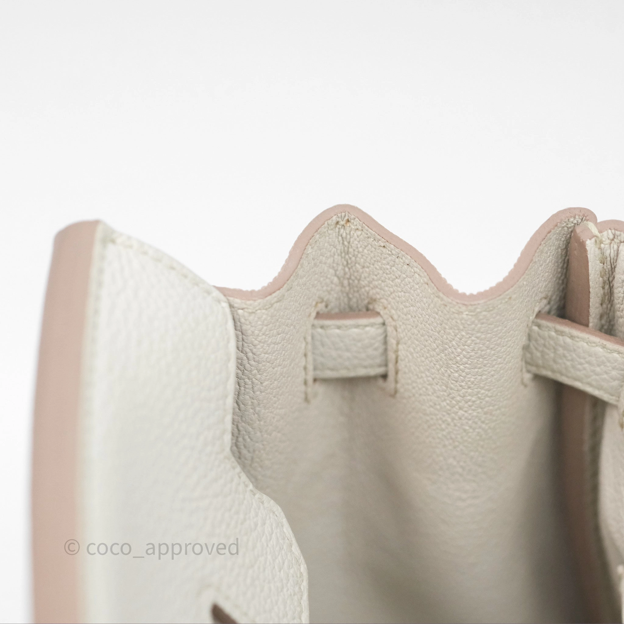 - DM/Email To Purchase - Herms Birkin 25 Retourne Beton Togo Gold Hardware
