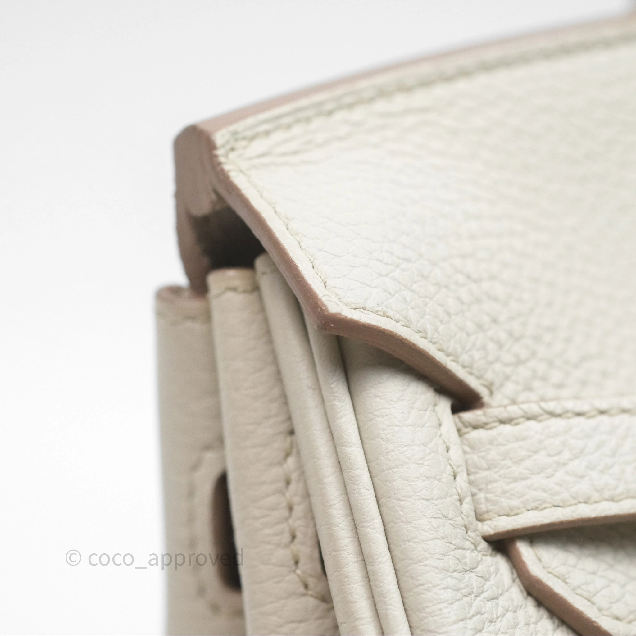- DM/Email To Purchase - Herms Birkin 25 Retourne Beton Togo Gold Hardware