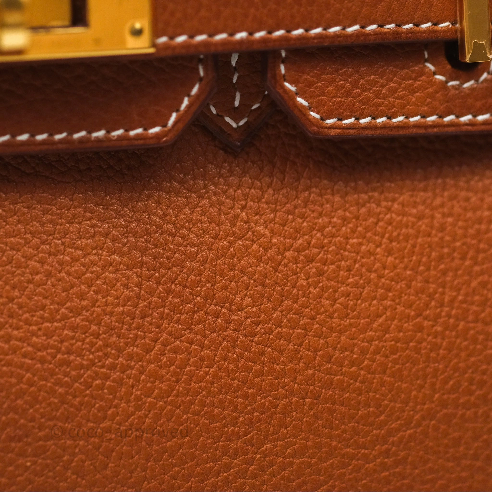 - DM/Email To Purchase - Herms Birkin 25 Retourne Fauve 34 Barenia Gold Hardware