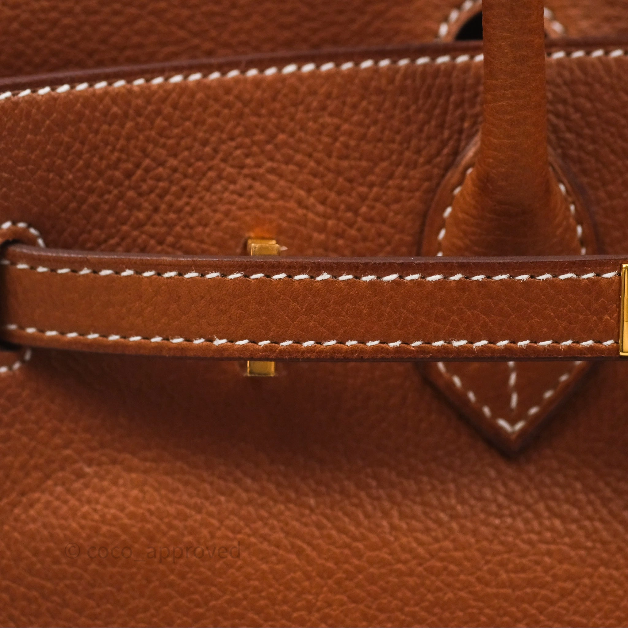 - DM/Email To Purchase - Herms Birkin 25 Retourne Fauve 34 Barenia Gold Hardware