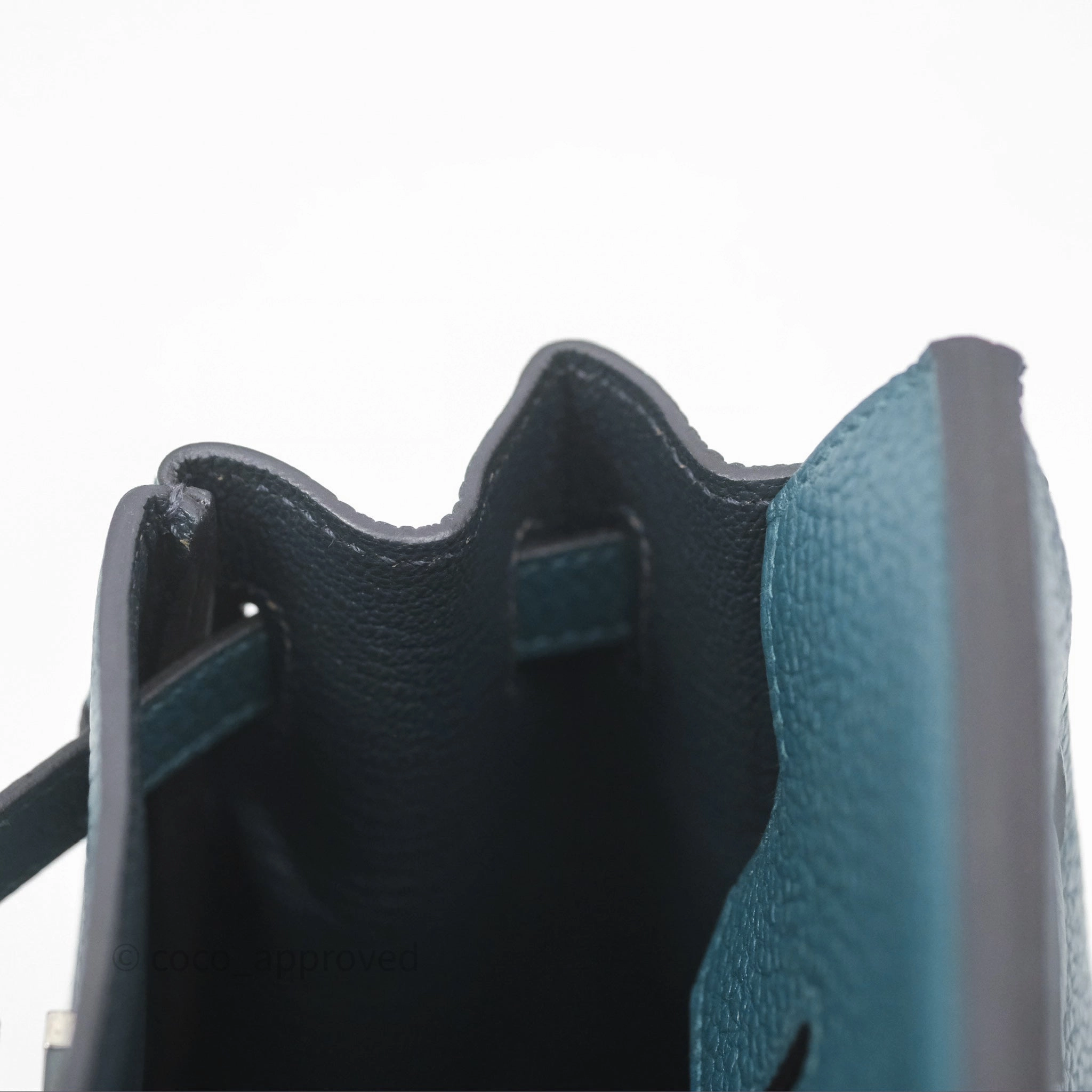- DM/Email To Purchase - Herms Birkin 25 Retourne Vert Bosphore W0 / Bleu Ocan Z7 Togo Palladium Hardware