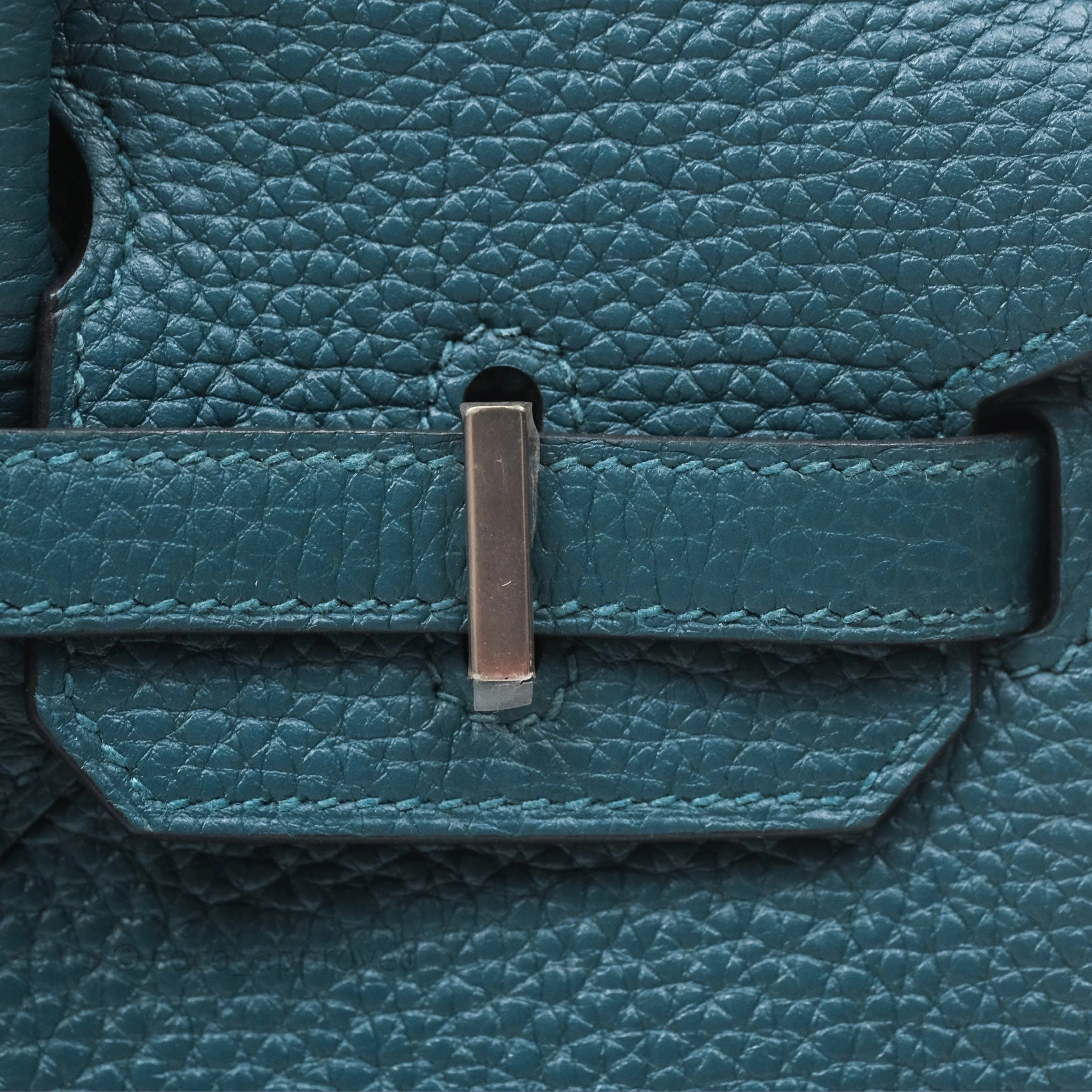 - DM/Email To Purchase - Herms Birkin 25 Retourne Vert Bosphore W0 / Bleu Ocan Z7 Togo Palladium Hardware