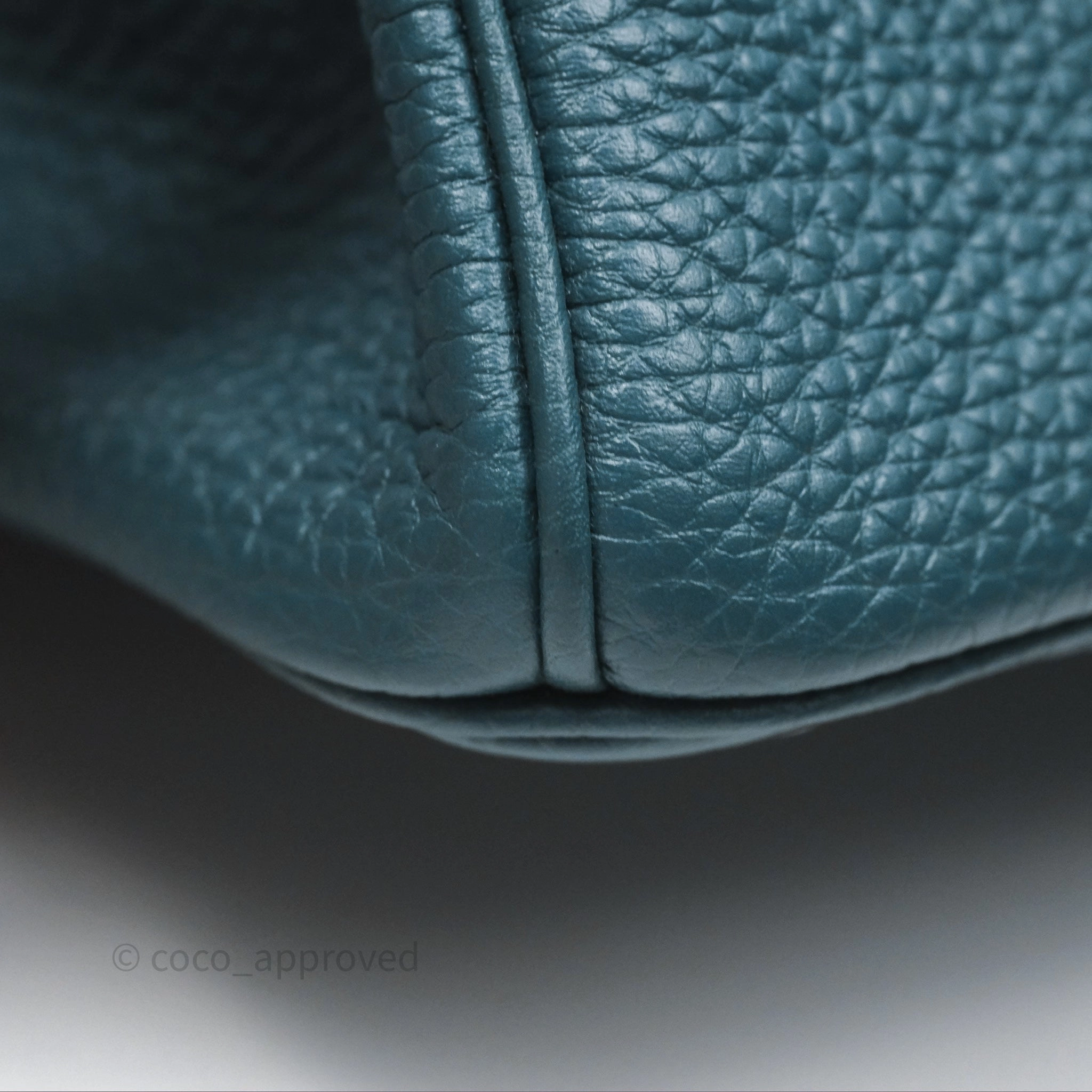 - DM/Email To Purchase - Herms Birkin 25 Retourne Vert Bosphore W0 / Bleu Ocan Z7 Togo Palladium Hardware