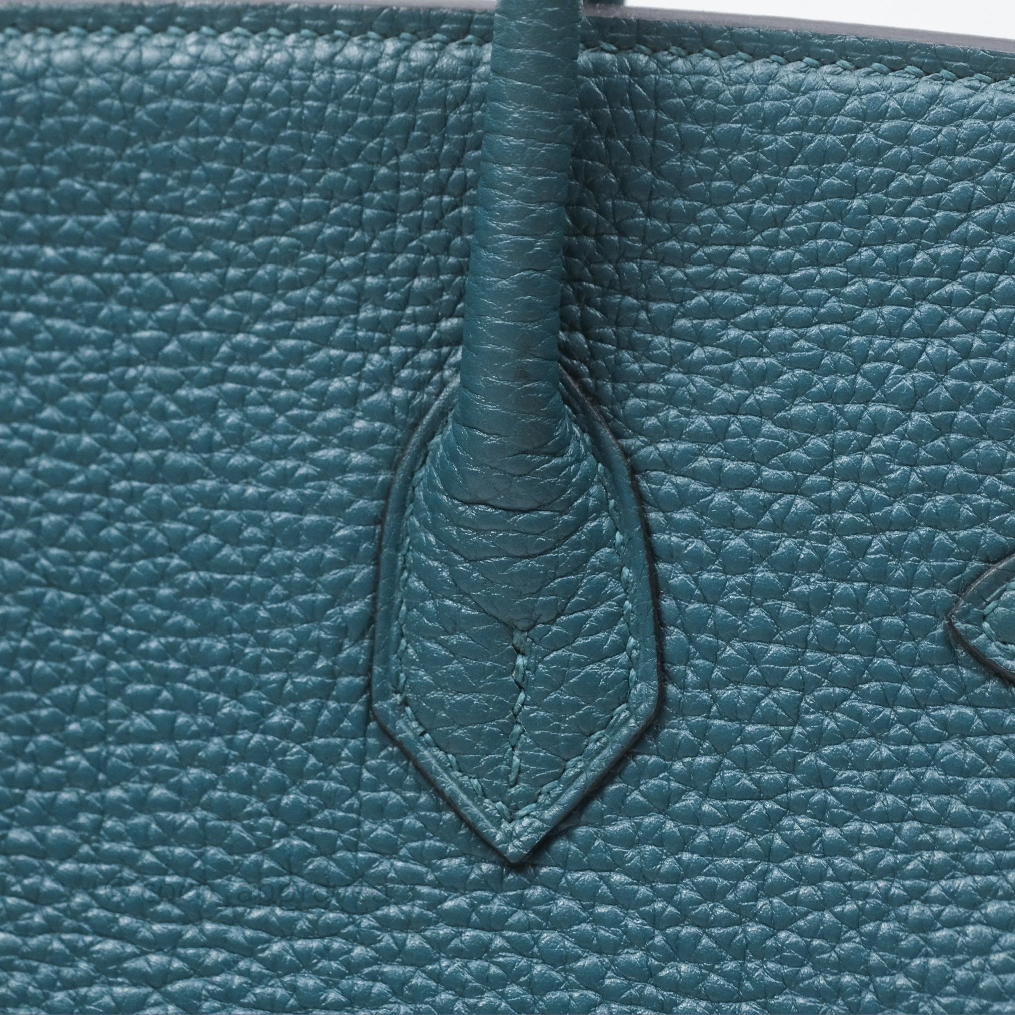 - DM/Email To Purchase - Herms Birkin 25 Retourne Vert Bosphore W0 / Bleu Ocan Z7 Togo Palladium Hardware