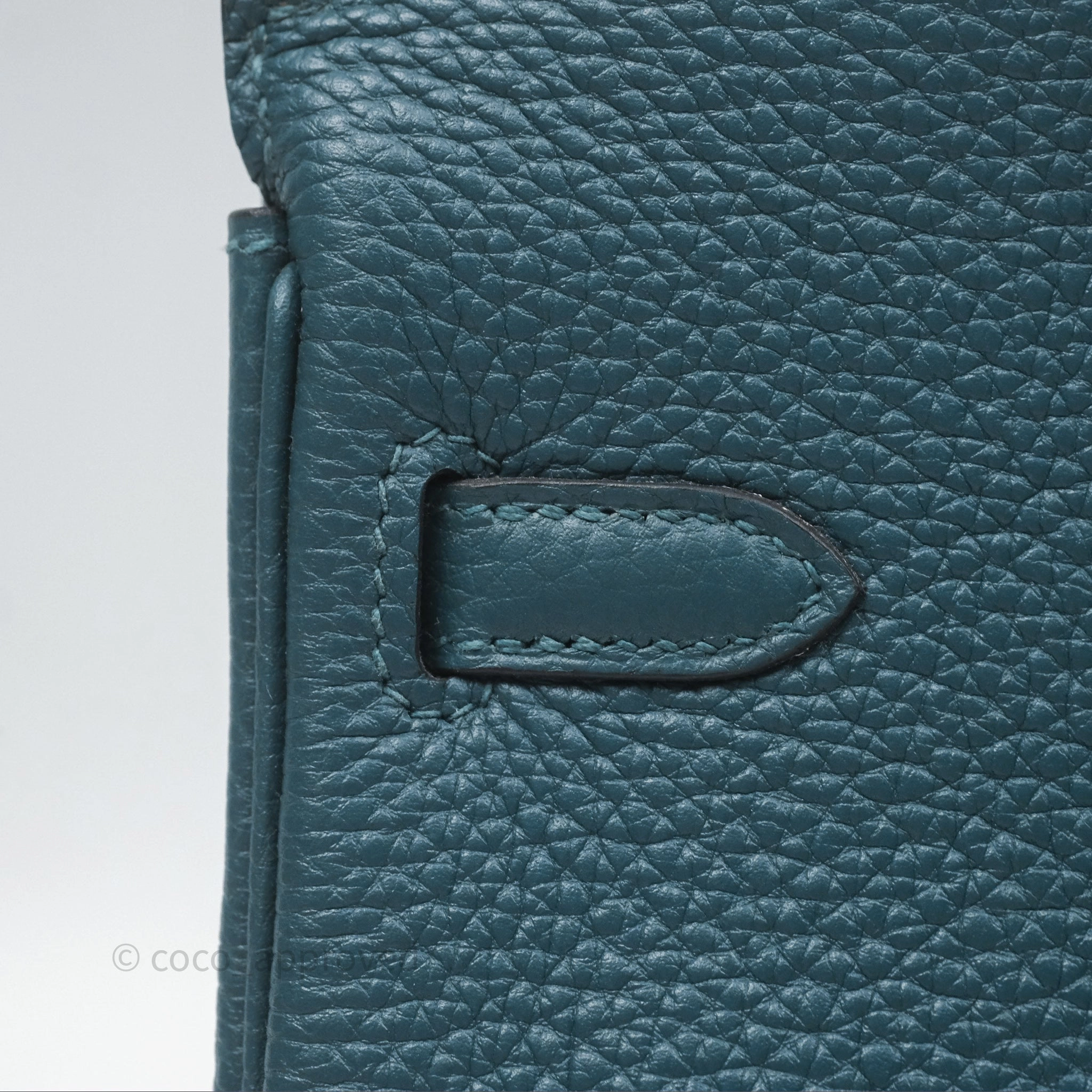 - DM/Email To Purchase - Herms Birkin 25 Retourne Vert Bosphore W0 / Bleu Ocan Z7 Togo Palladium Hardware