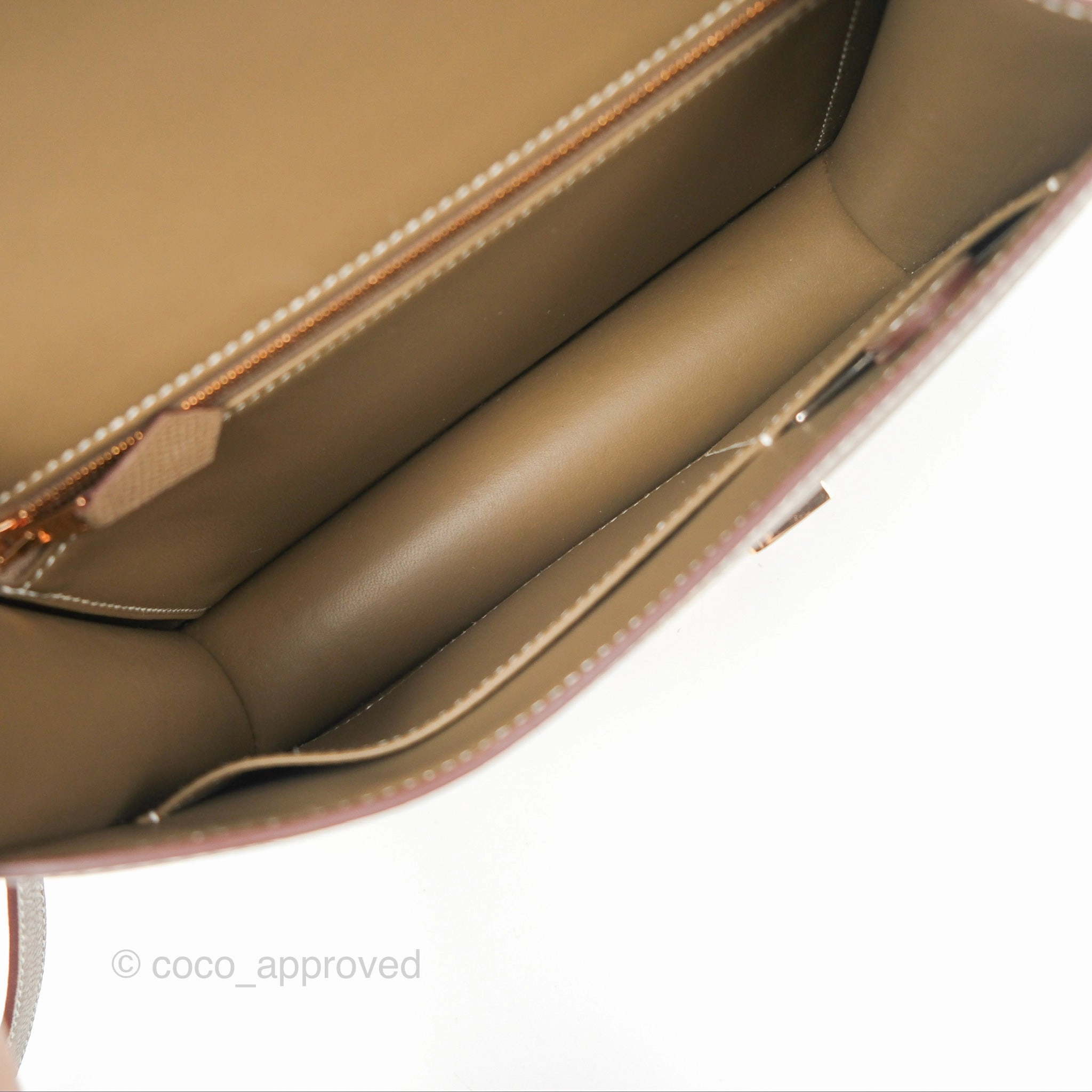 - DM/Email to purchase - Herms Constance 24 Mirror Etoupe 18 Epsom Rose Gold Hardware