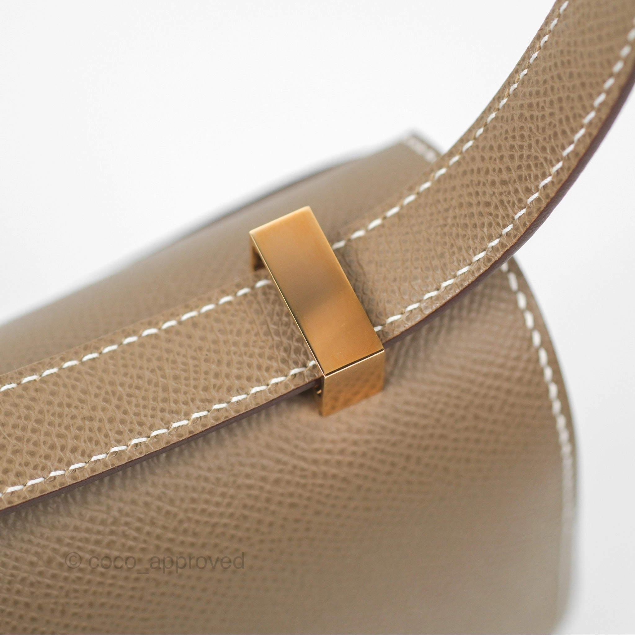 - DM/Email to purchase - Herms Constance 24 Mirror Etoupe 18 Epsom Rose Gold Hardware