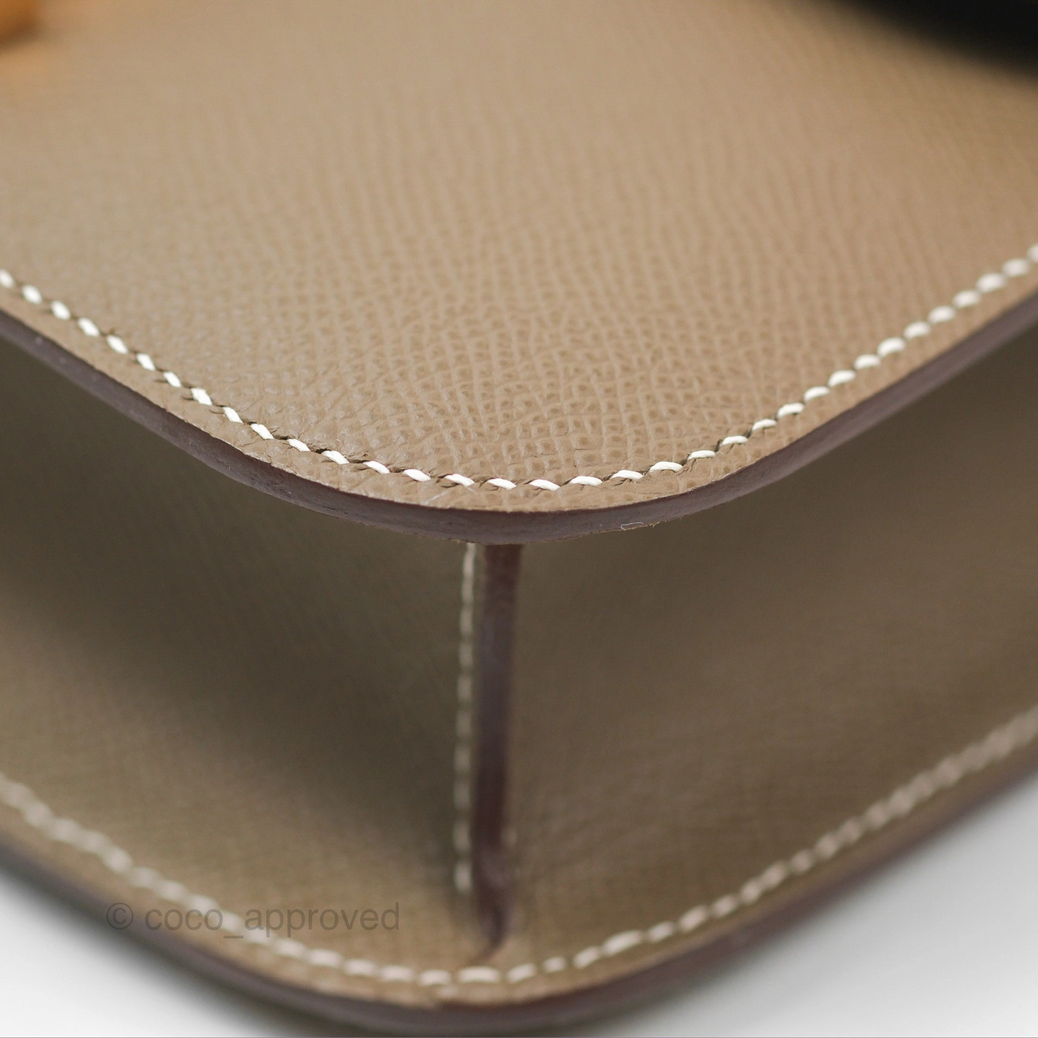 - DM/Email to purchase - Herms Constance 24 Mirror Etoupe 18 Epsom Rose Gold Hardware