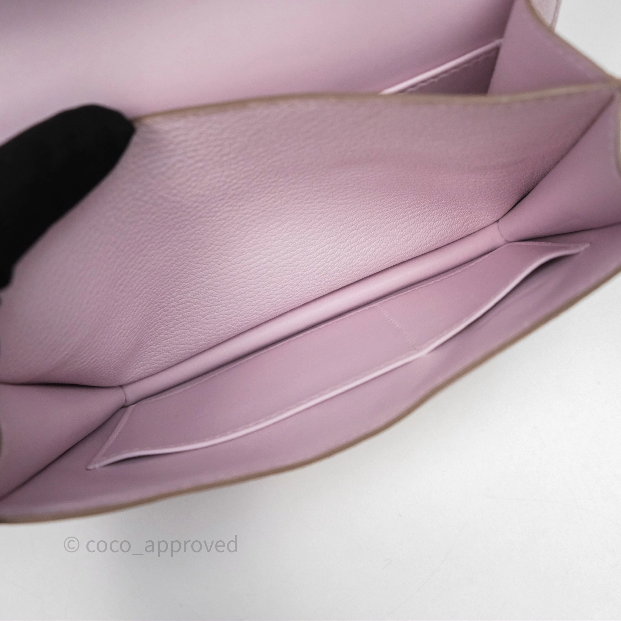 - DM/Email To Purchase - Herms Constance Mini 18cm Mauve Pale Chevre Mysore Rose Gold Hardware