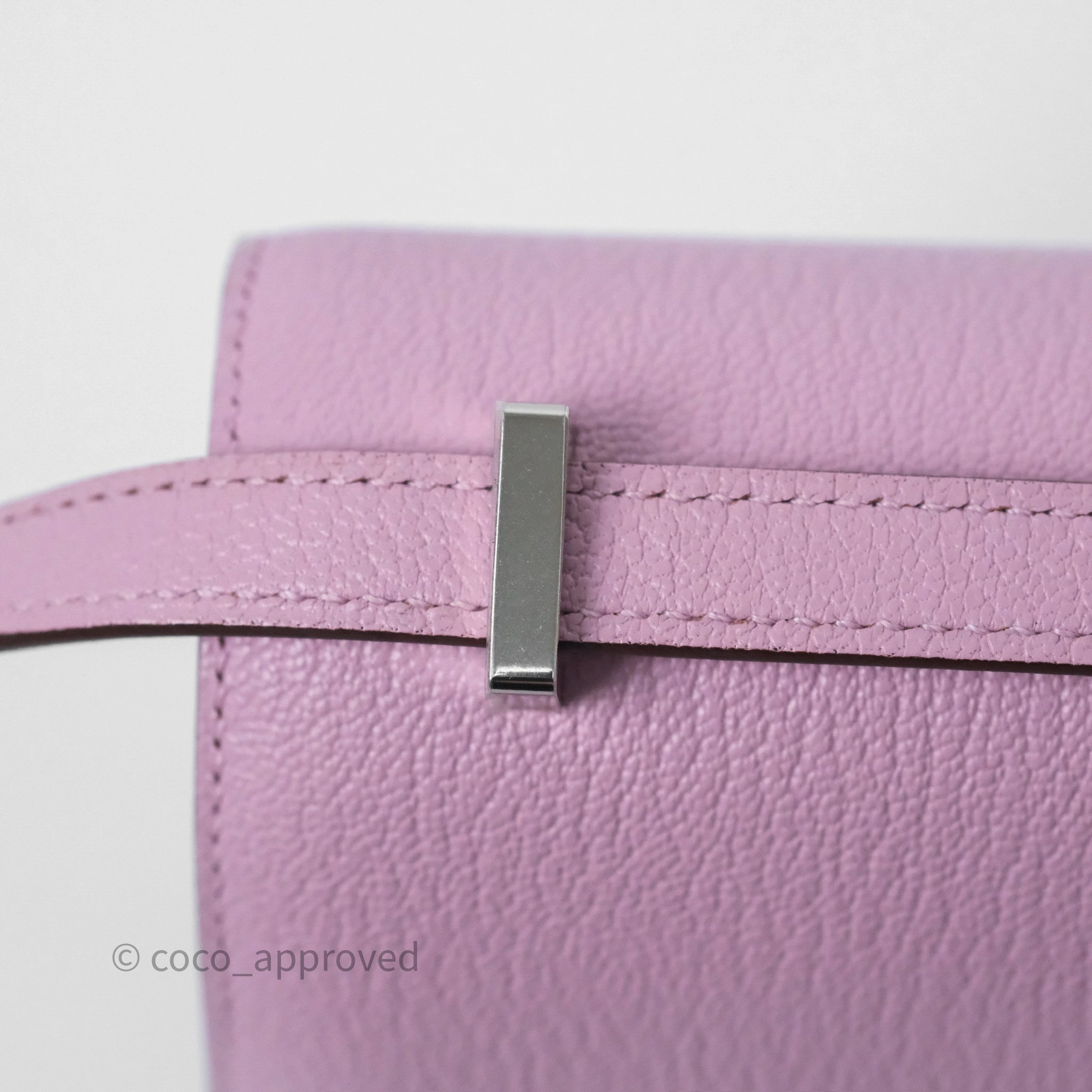 - DM/Email To Purchase - Herms Constance Mini 18cm Mauve Sylvestre X9 Chevre Mysore Palladium Hardware