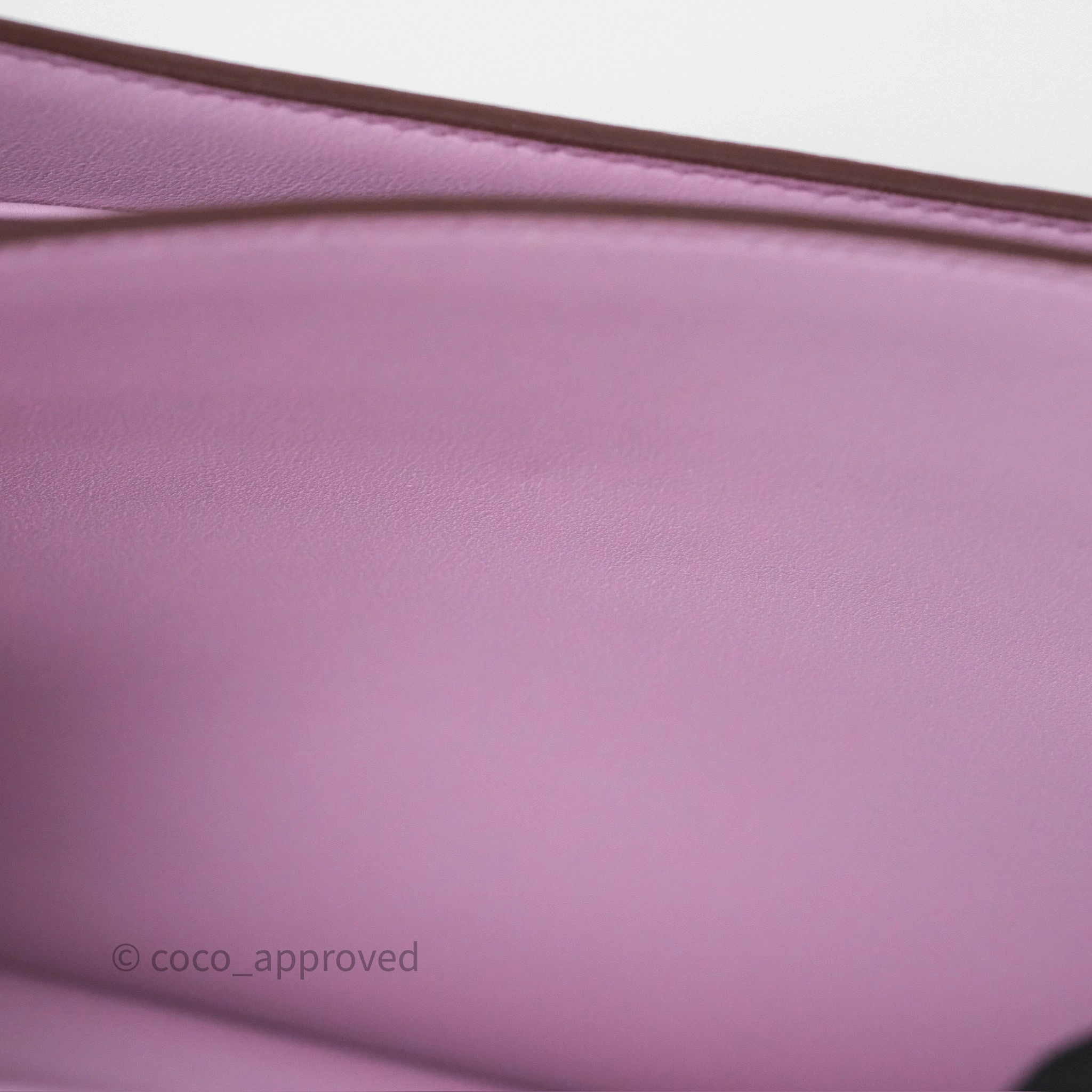 - DM/Email To Purchase - Herms Constance Mini 18cm Mauve Sylvestre X9 Chevre Mysore Palladium Hardware