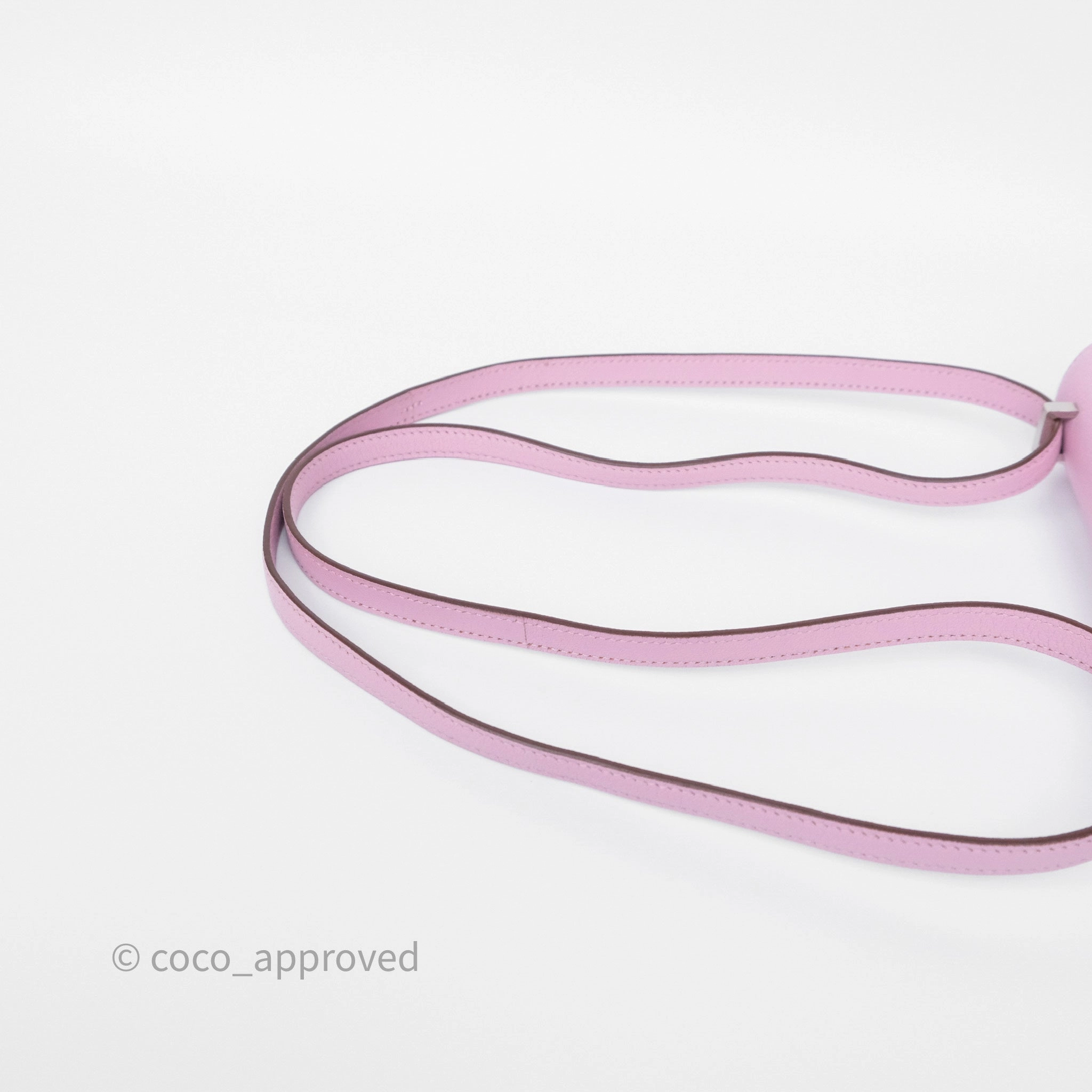 - DM/Email To Purchase - Herms Constance Mini 18cm Mauve Sylvestre X9 Chevre Mysore Palladium Hardware