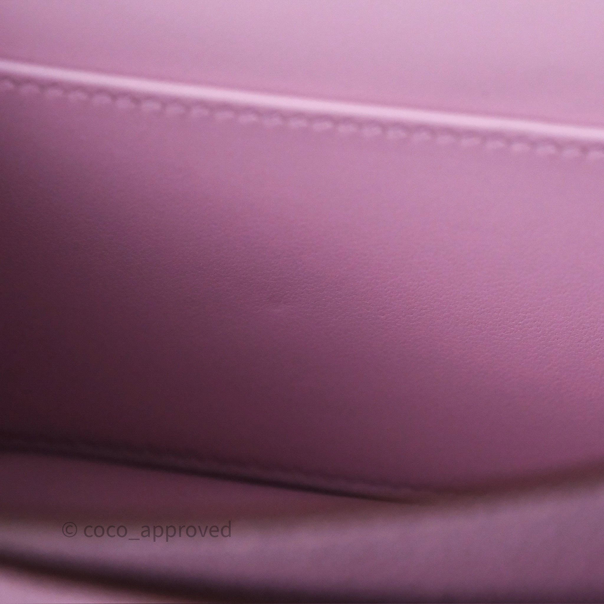 - DM/Email To Purchase - Herms Constance Mini 18cm Mauve Sylvestre X9 Chevre Mysore Palladium Hardware