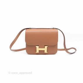 - DM/Email To Purchase - Herms Constance Mini Quebracho Chevre Gold Hardware