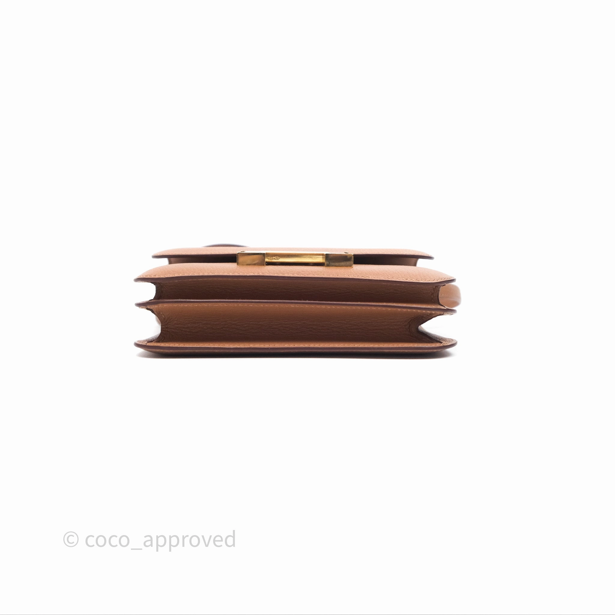 - DM/Email To Purchase - Herms Constance Mini Quebracho Chevre Gold Hardware