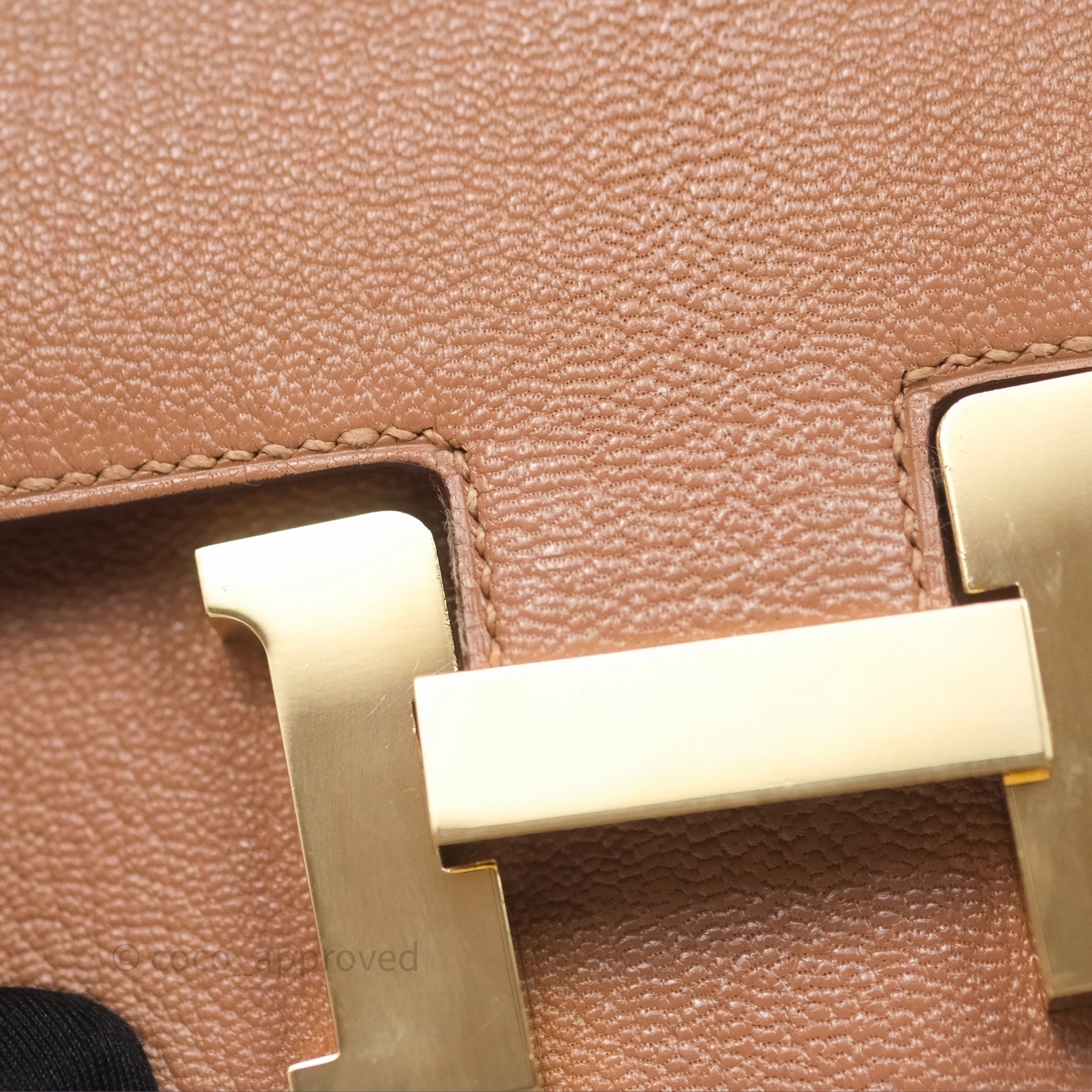 - DM/Email To Purchase - Herms Constance Mini Quebracho Chevre Gold Hardware