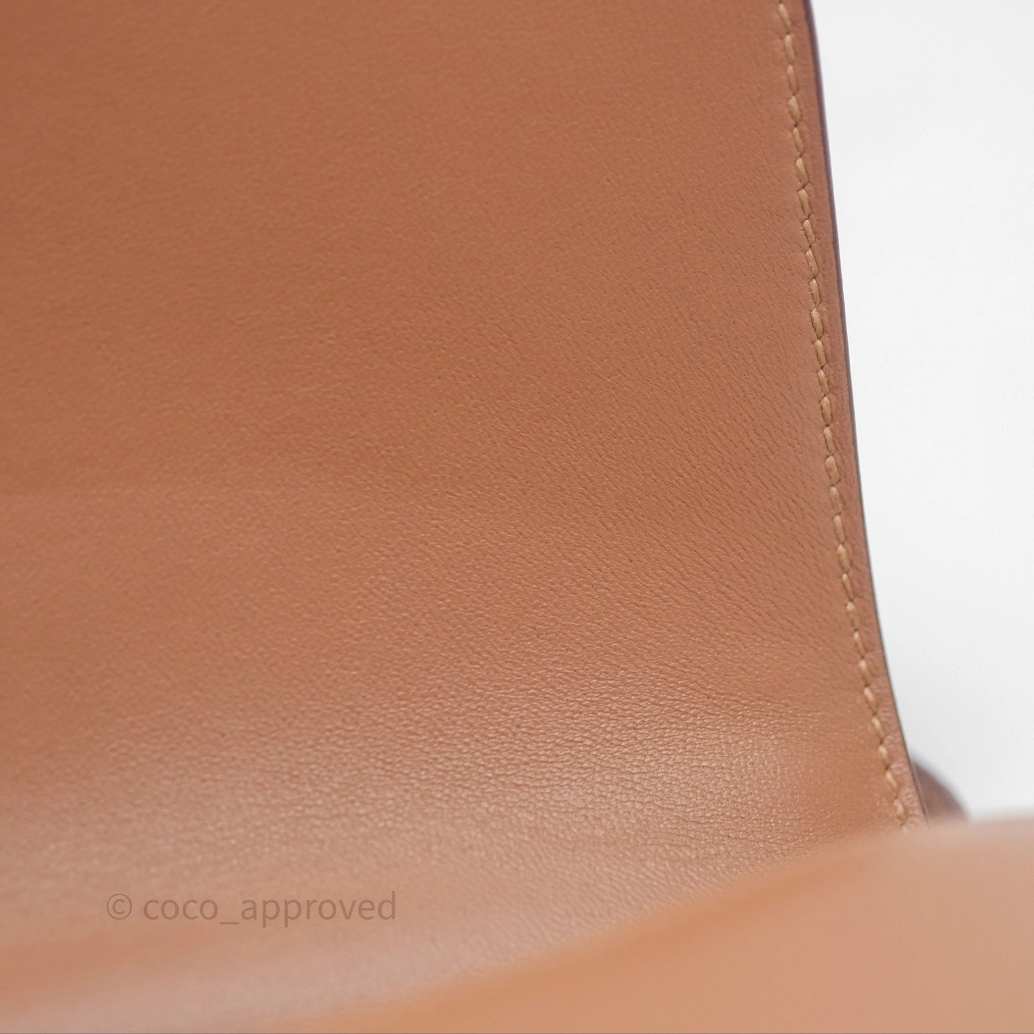 - DM/Email To Purchase - Herms Constance Mini Quebracho Chevre Gold Hardware