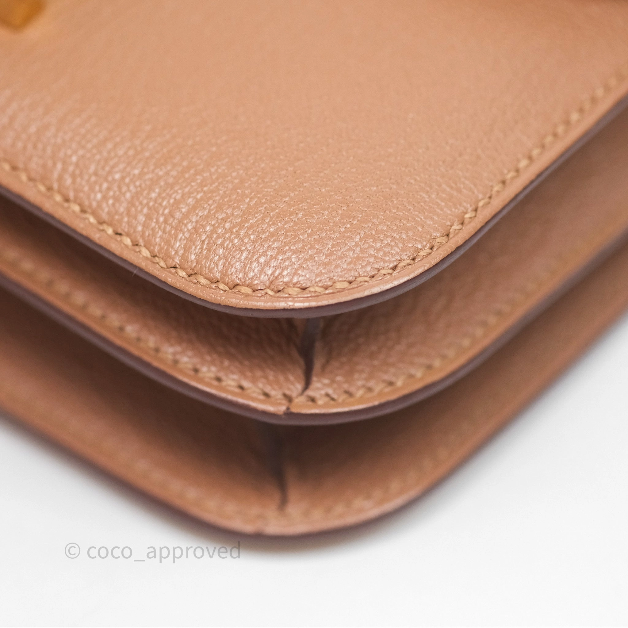 - DM/Email To Purchase - Herms Constance Mini Quebracho Chevre Gold Hardware