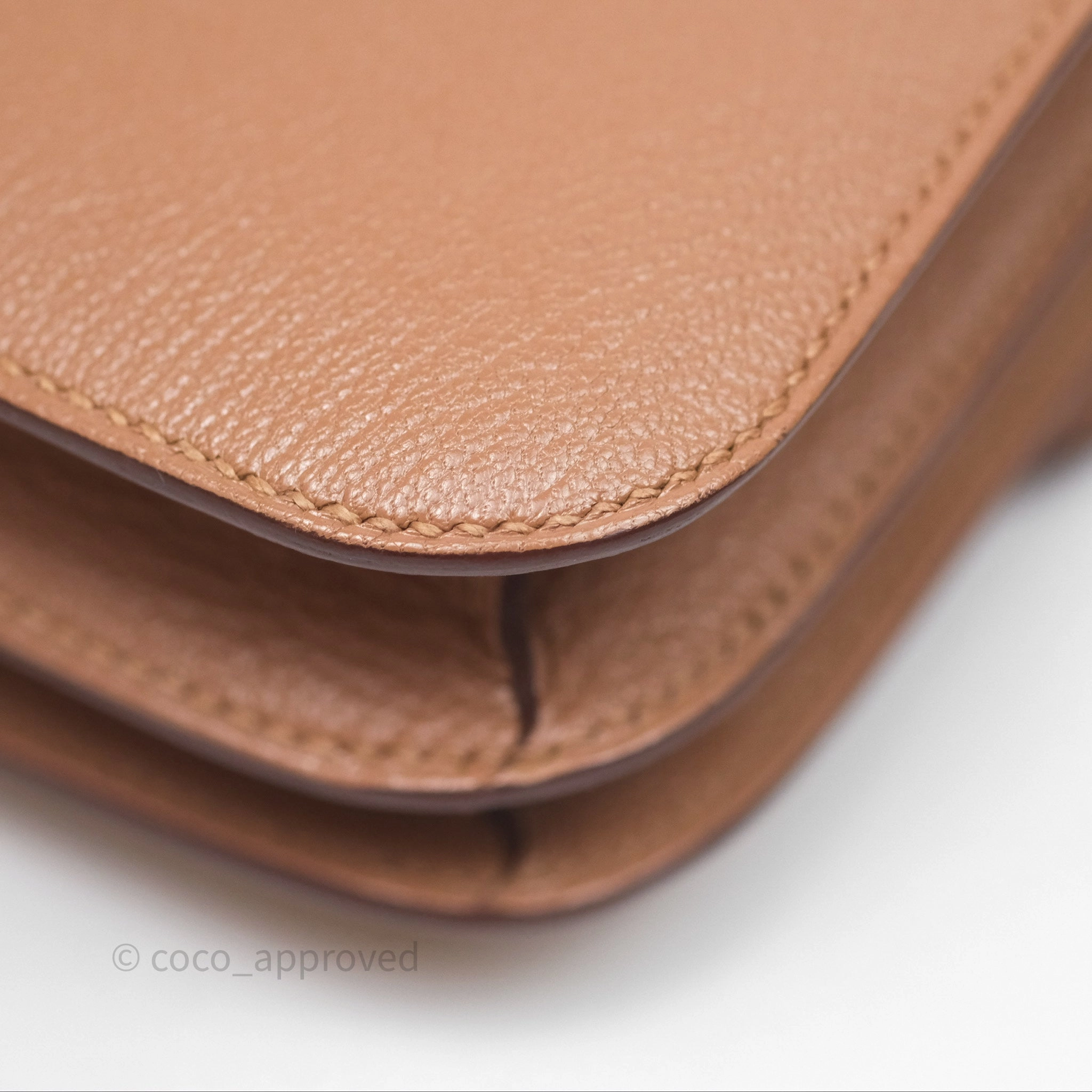 - DM/Email To Purchase - Herms Constance Mini Quebracho Chevre Gold Hardware