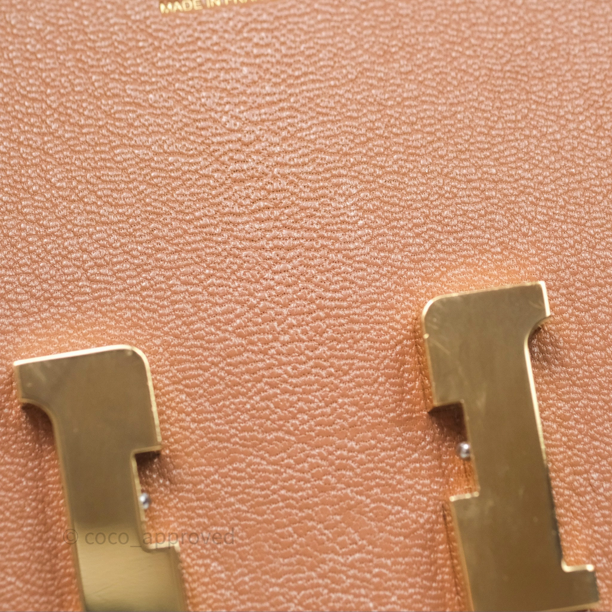 - DM/Email To Purchase - Herms Constance Mini Quebracho Chevre Gold Hardware