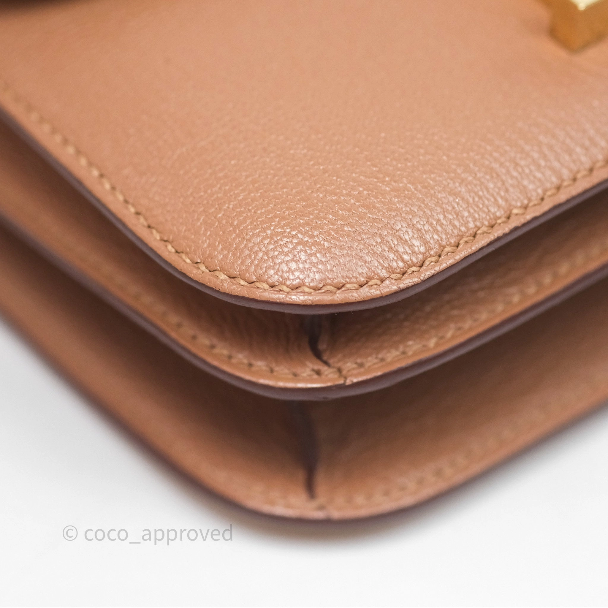 - DM/Email To Purchase - Herms Constance Mini Quebracho Chevre Gold Hardware