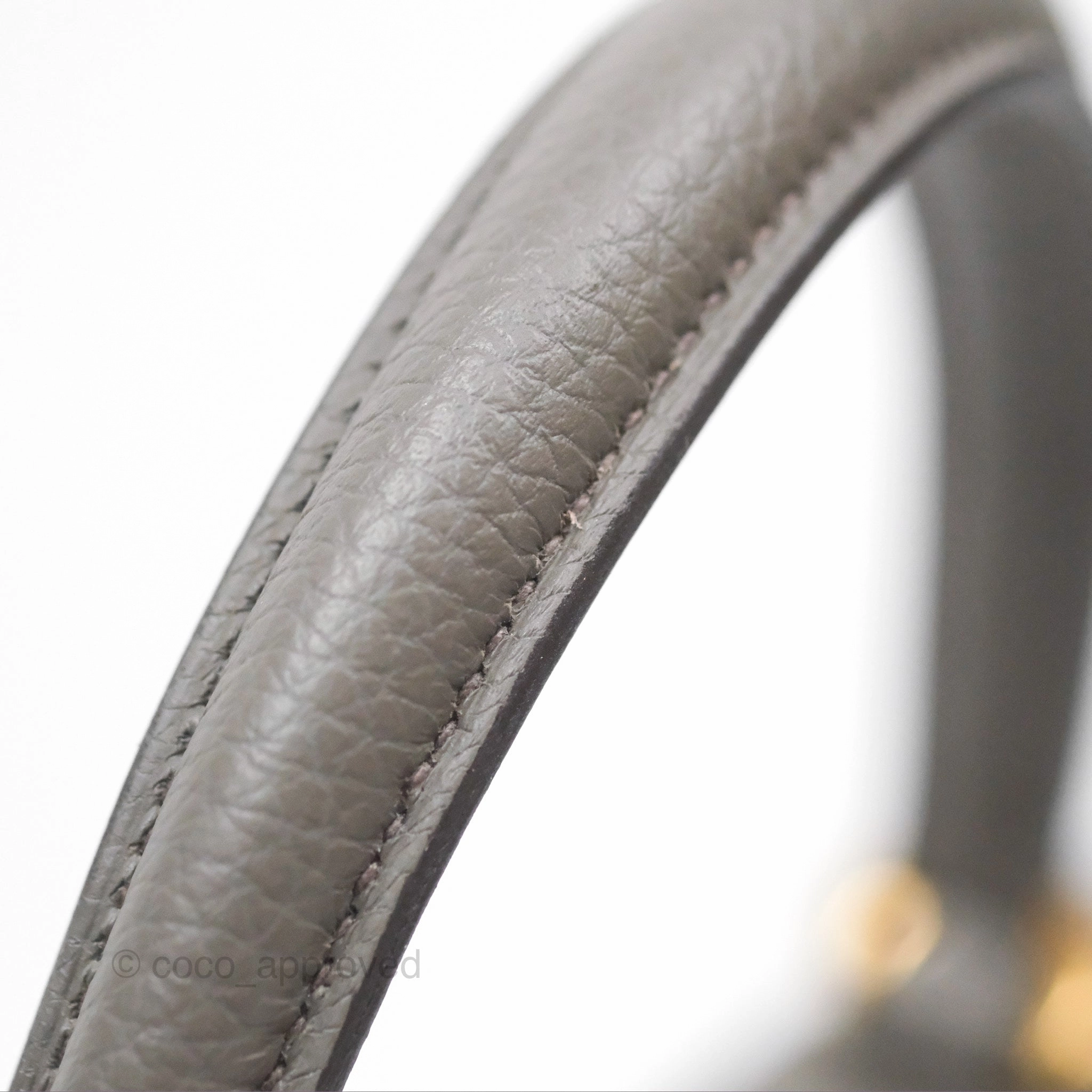 - DM/Email To Purchase - Herms Kelly 25 Retourne Gris Etain 8F Togo Gold Hardware