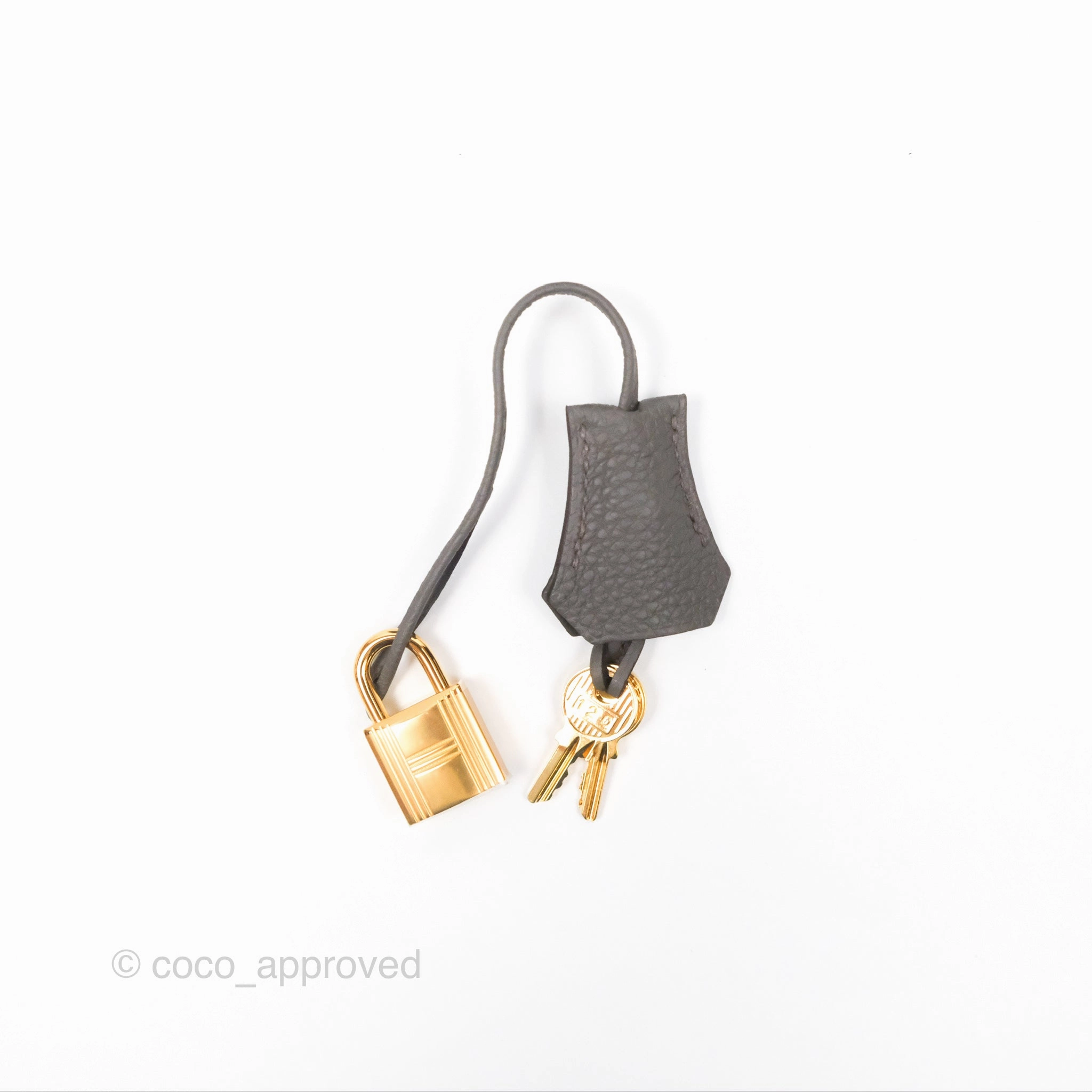- DM/Email To Purchase - Herms Kelly 25 Retourne Gris Etain 8F Togo Gold Hardware