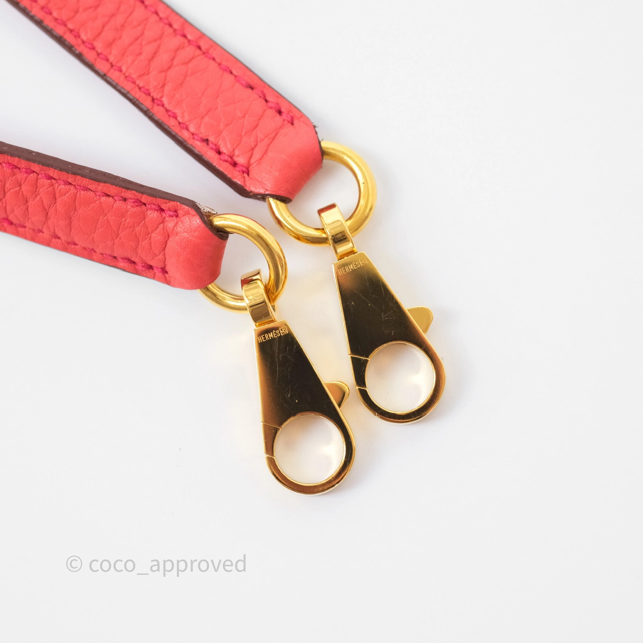- DM/Email To Purchase - Herms Kelly 28 Rose Jaipur Retourne Togo Gold Hardware