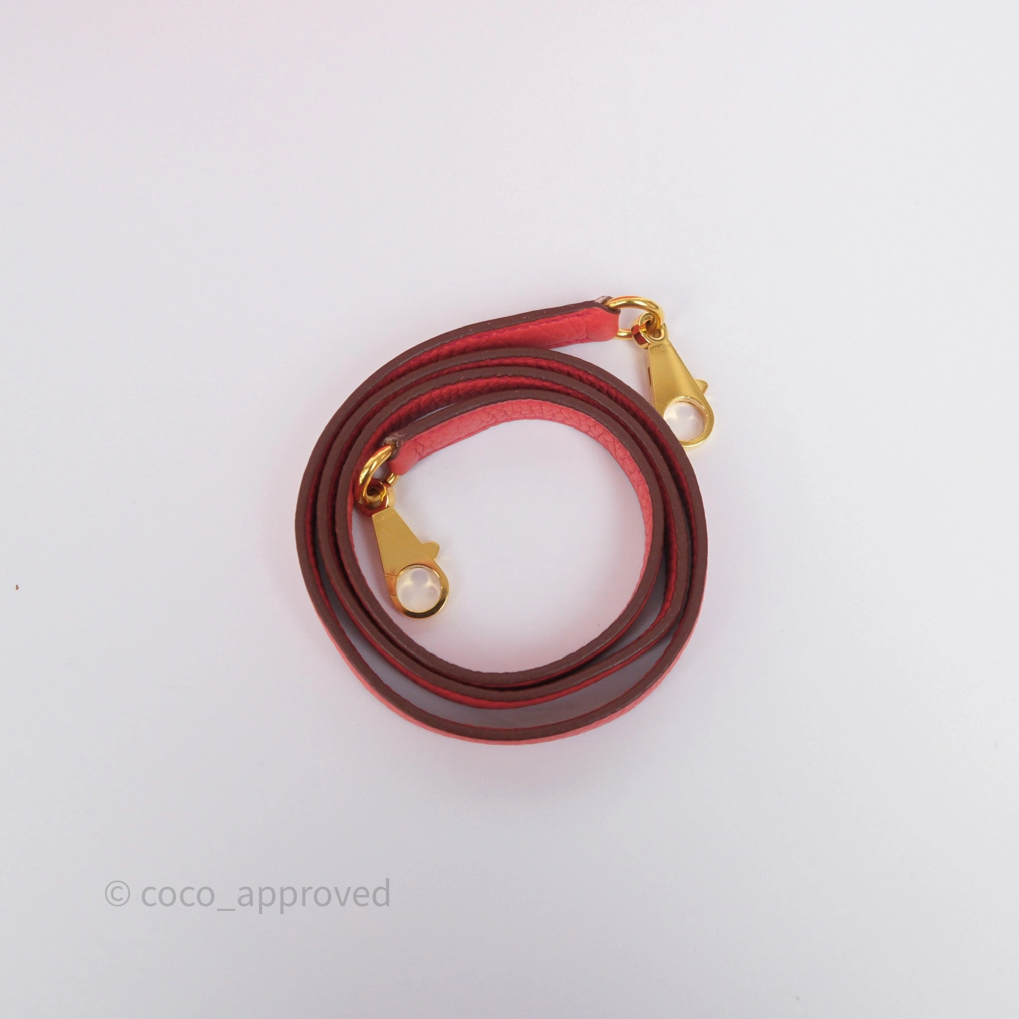 - DM/Email To Purchase - Herms Kelly 28 Rose Jaipur Retourne Togo Gold Hardware