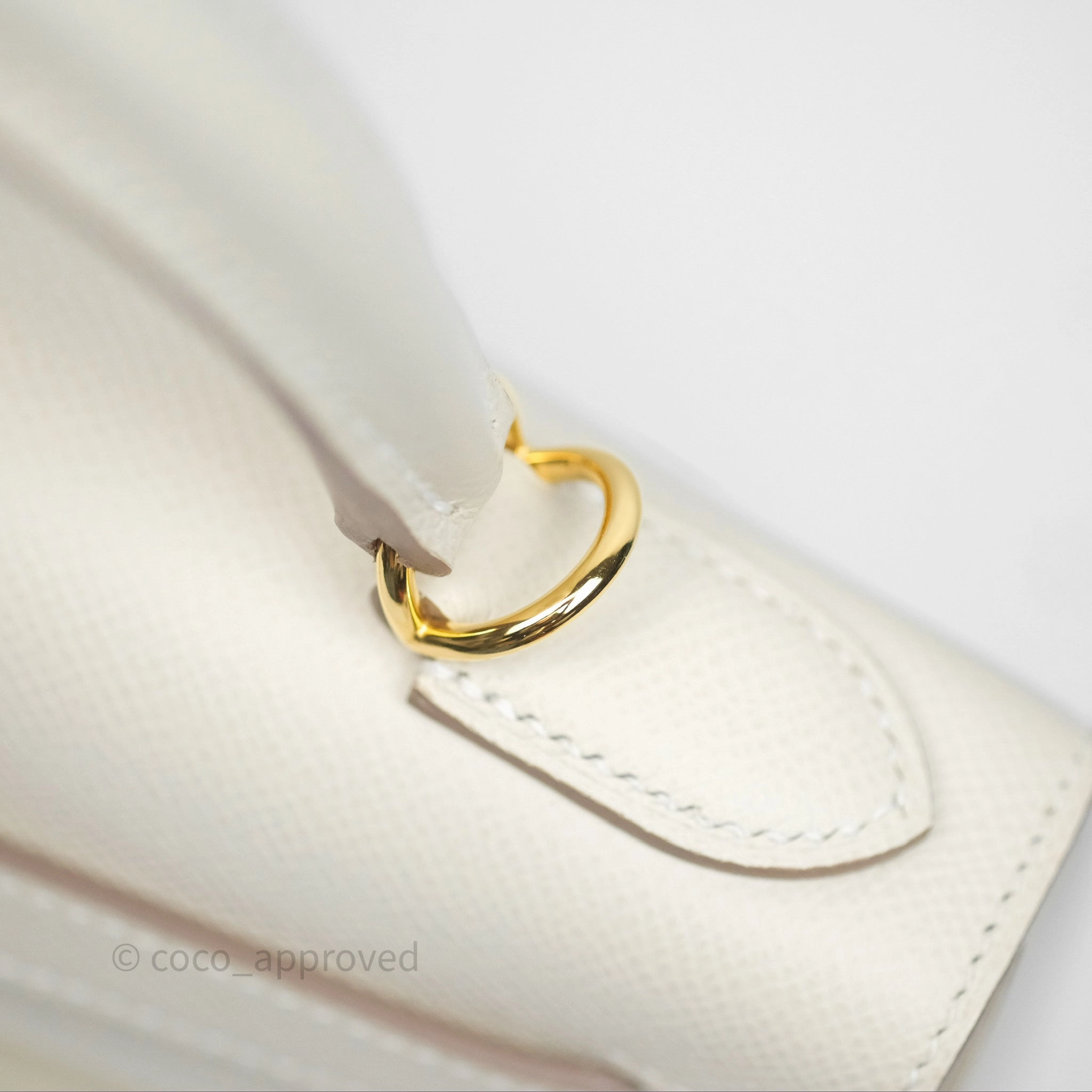 - DM/Email To Purchase - Herms Kelly 28 Sellier Craie 10 Epsom Gold Hardware