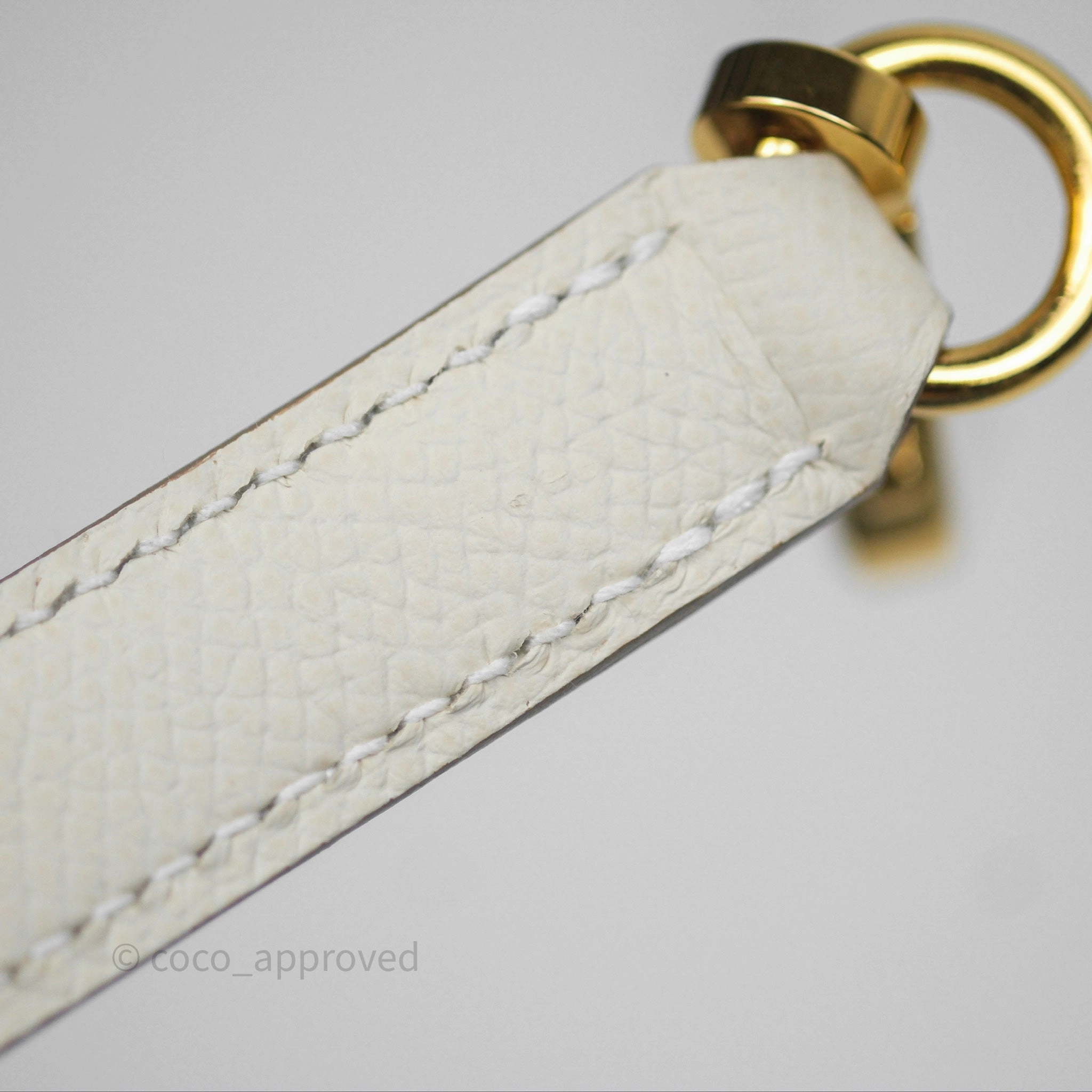 - DM/Email To Purchase - Herms Kelly 28 Sellier Craie 10 Epsom Gold Hardware