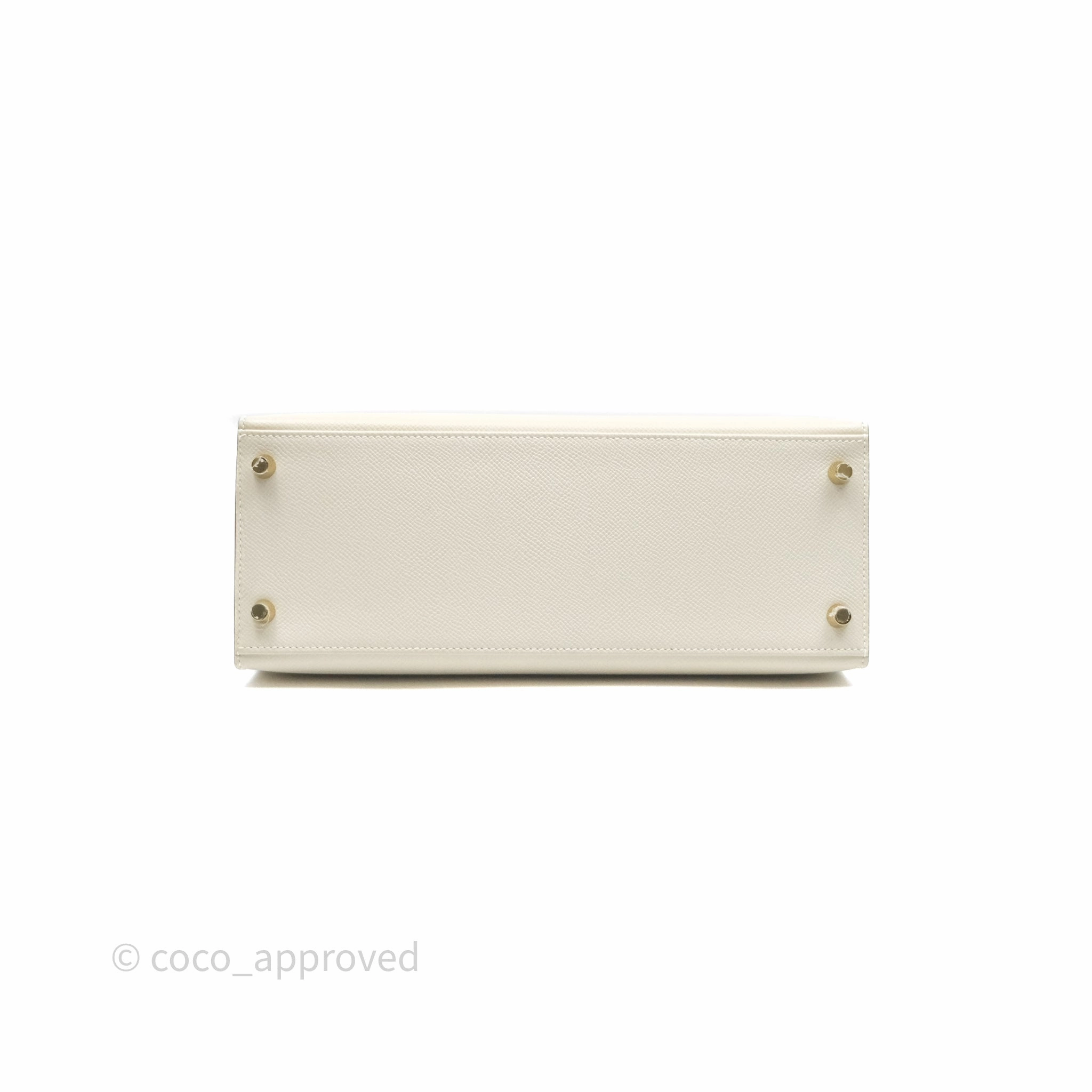 - DM/Email To Purchase - Herms Kelly 28 Sellier Craie 10 Epsom Gold Hardware
