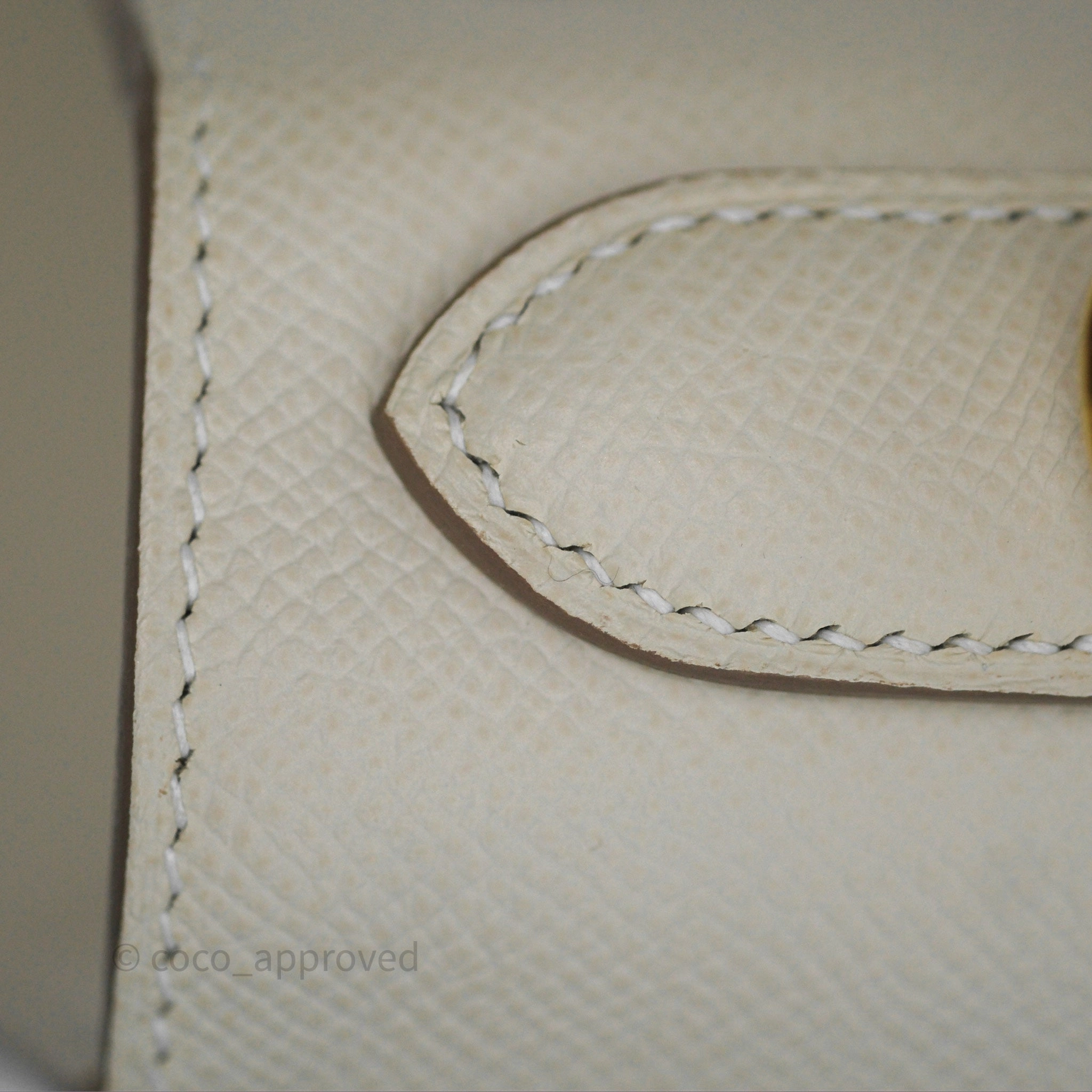 - DM/Email To Purchase - Herms Kelly 28 Sellier Craie 10 Epsom Gold Hardware