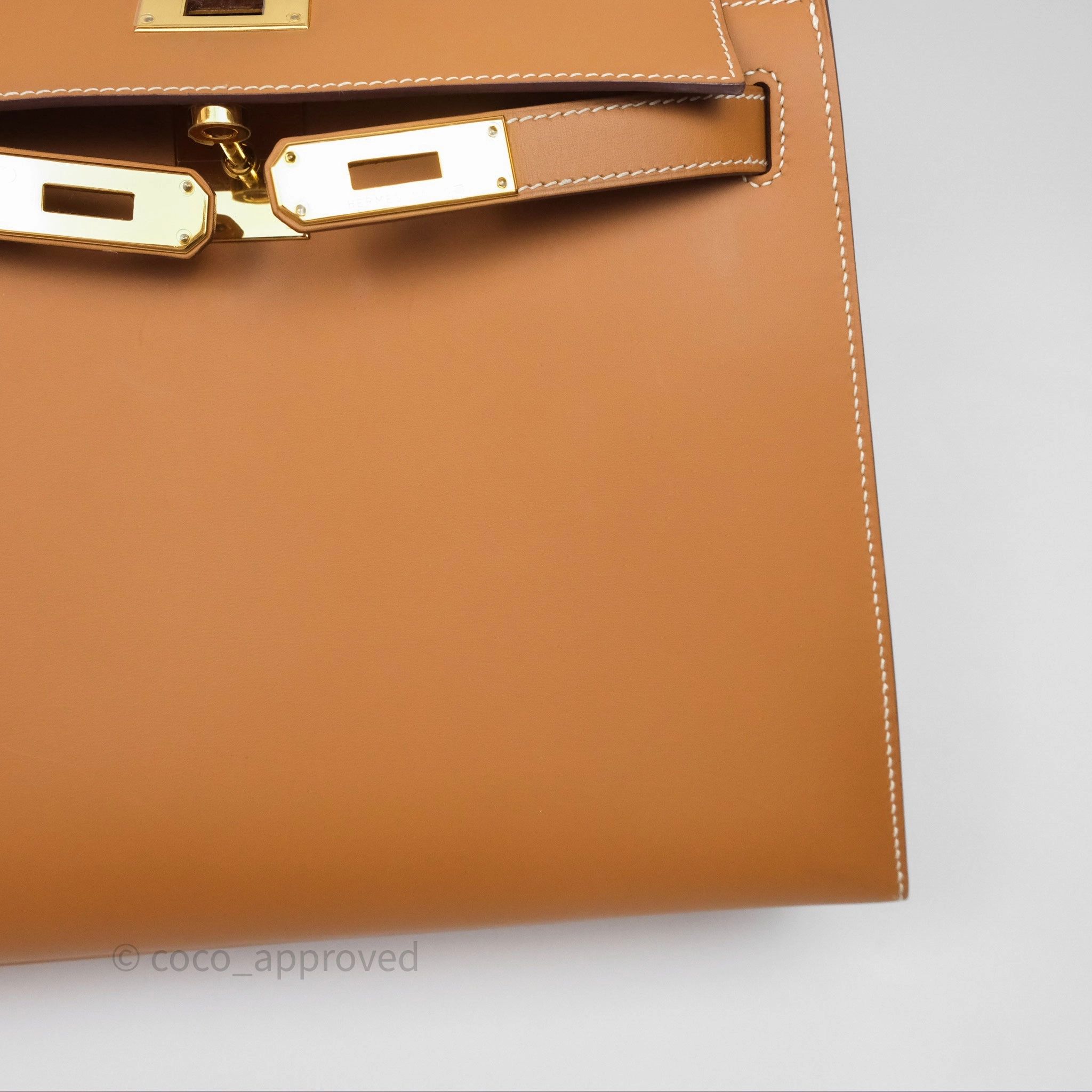 - DM/Email To Purchase - Herms Kelly II 28 Sellier Gold 37 Chamonix Leather Gold Hardware