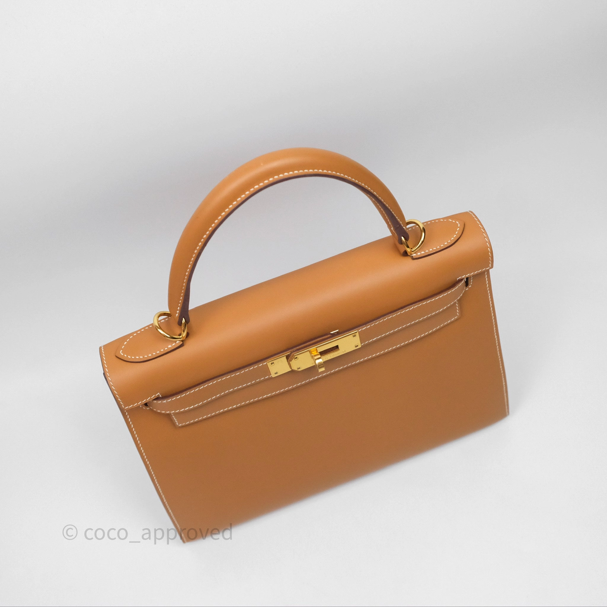 - DM/Email To Purchase - Herms Kelly II 28 Sellier Gold 37 Chamonix Leather Gold Hardware