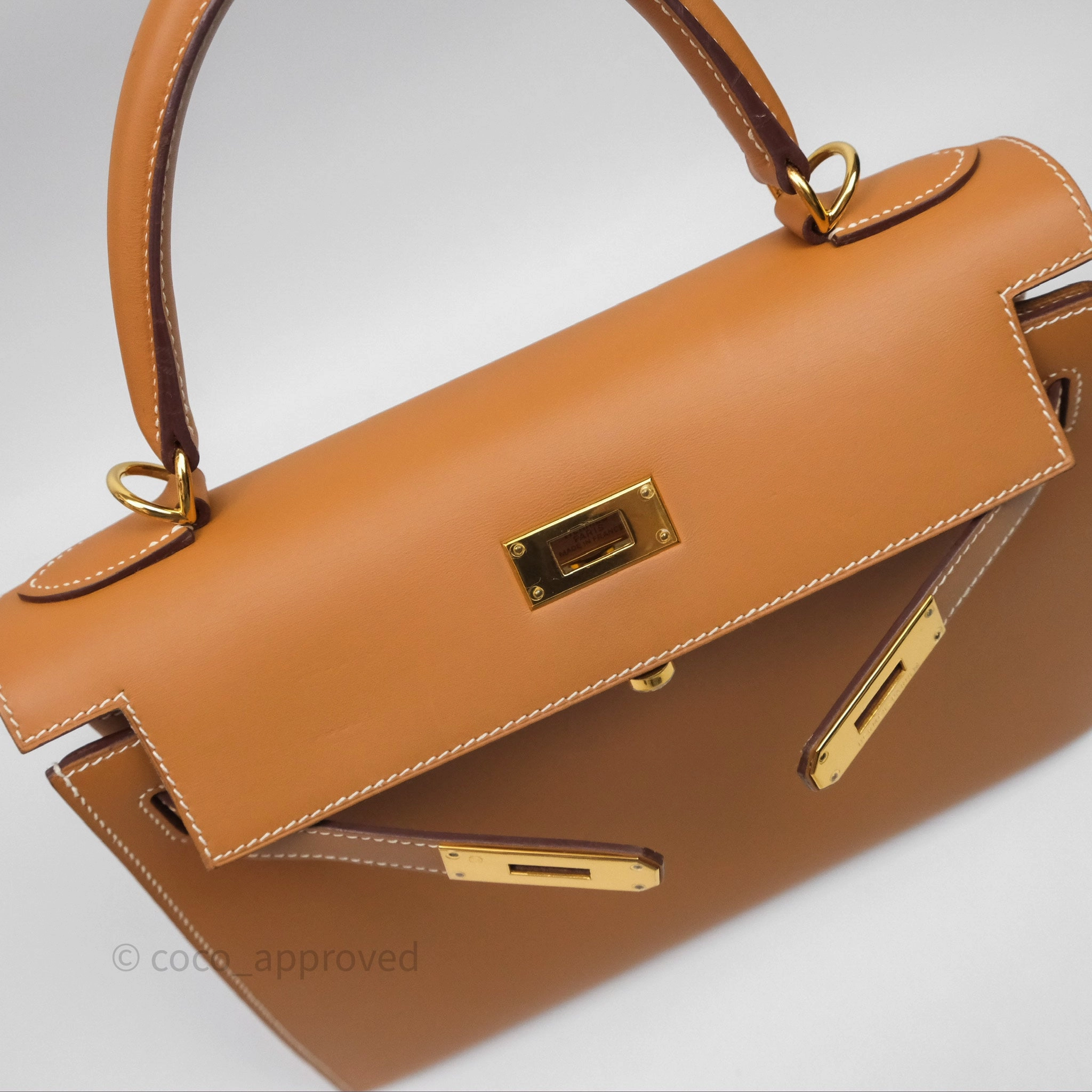 - DM/Email To Purchase - Herms Kelly II 28 Sellier Gold 37 Chamonix Leather Gold Hardware