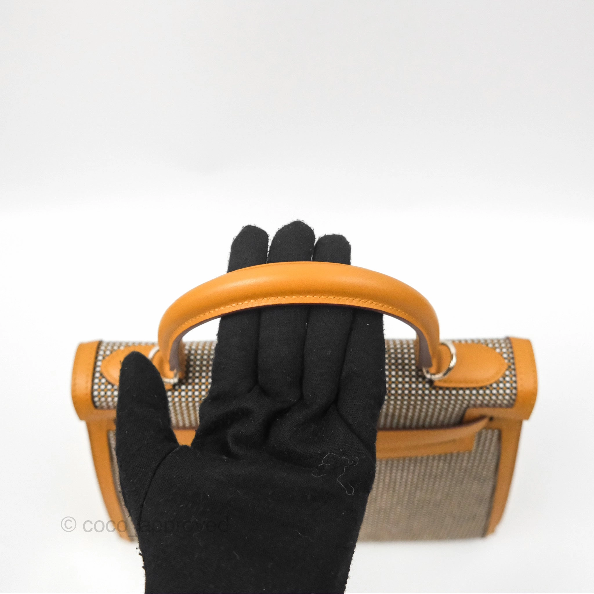 - DM/Email To Purchase - Herms Kelly Sellier 28 Quadrille Black/White/Desert Sesame Swift